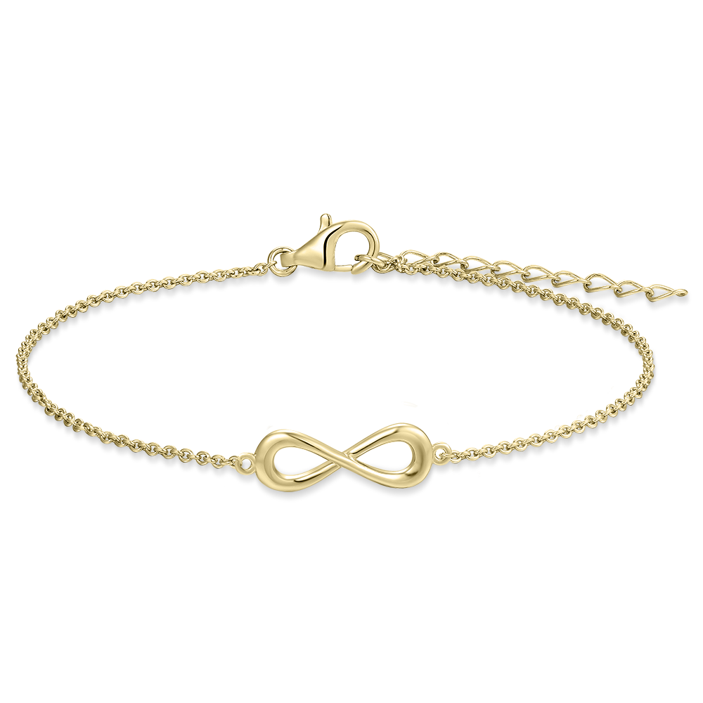 Infinity Bracelet Silver Gold Plated Gisser Jewels