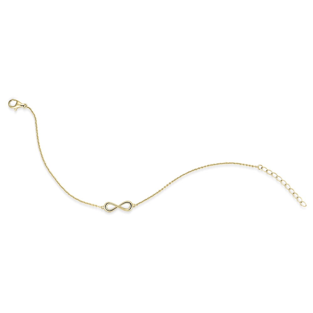 Infinity Bracelet Silver Gold Plated Gisser Jewels