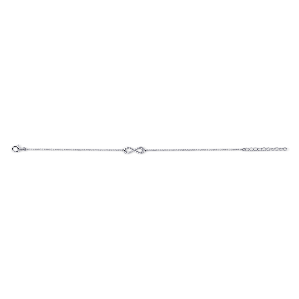 Infinity Bracelet Silver Rhodium Plated Gisser Jewels-3