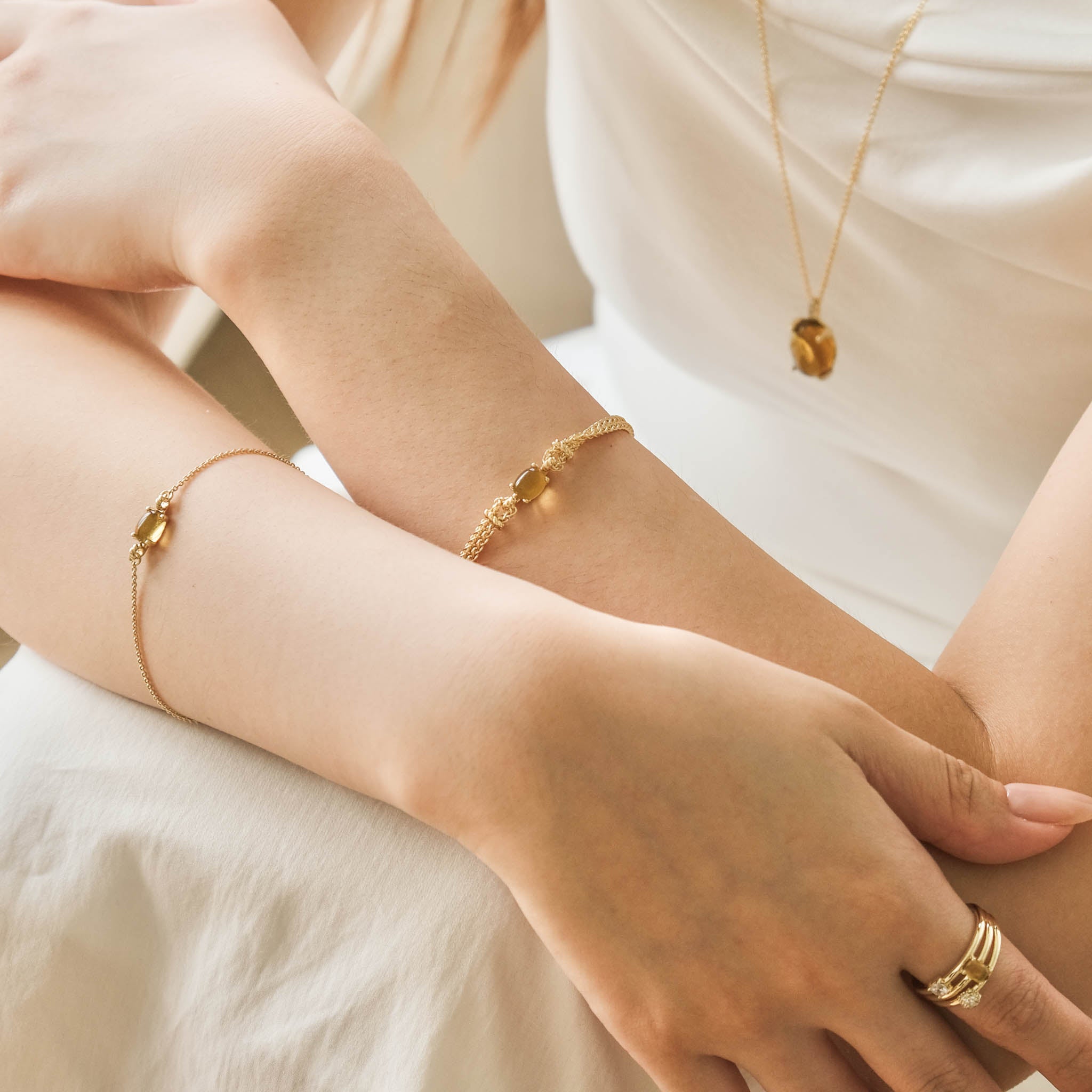 Dashing Details Honey Bracelets Ring 18k gold plated silver Gisser Jewels-2