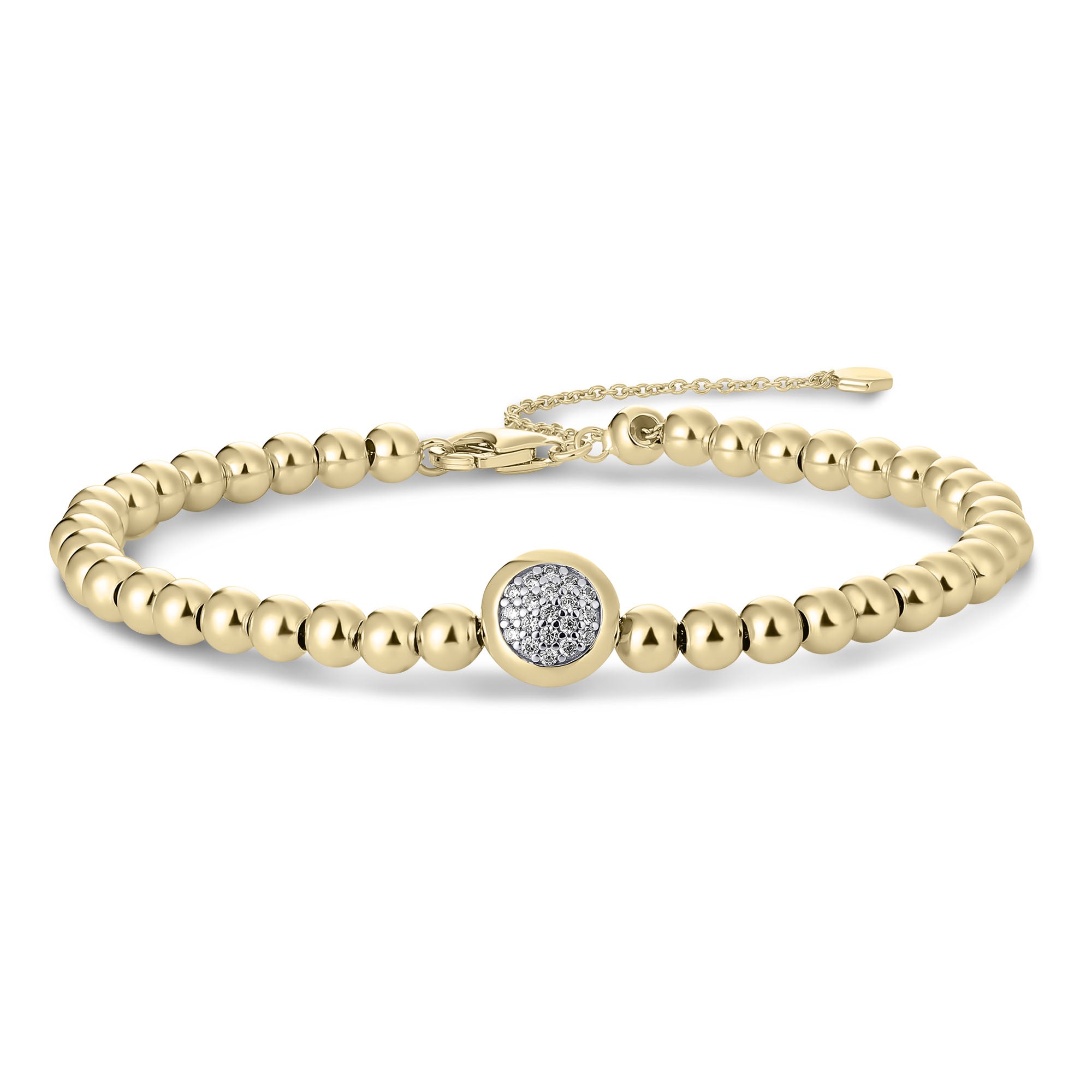 Pave Bead Bracelet