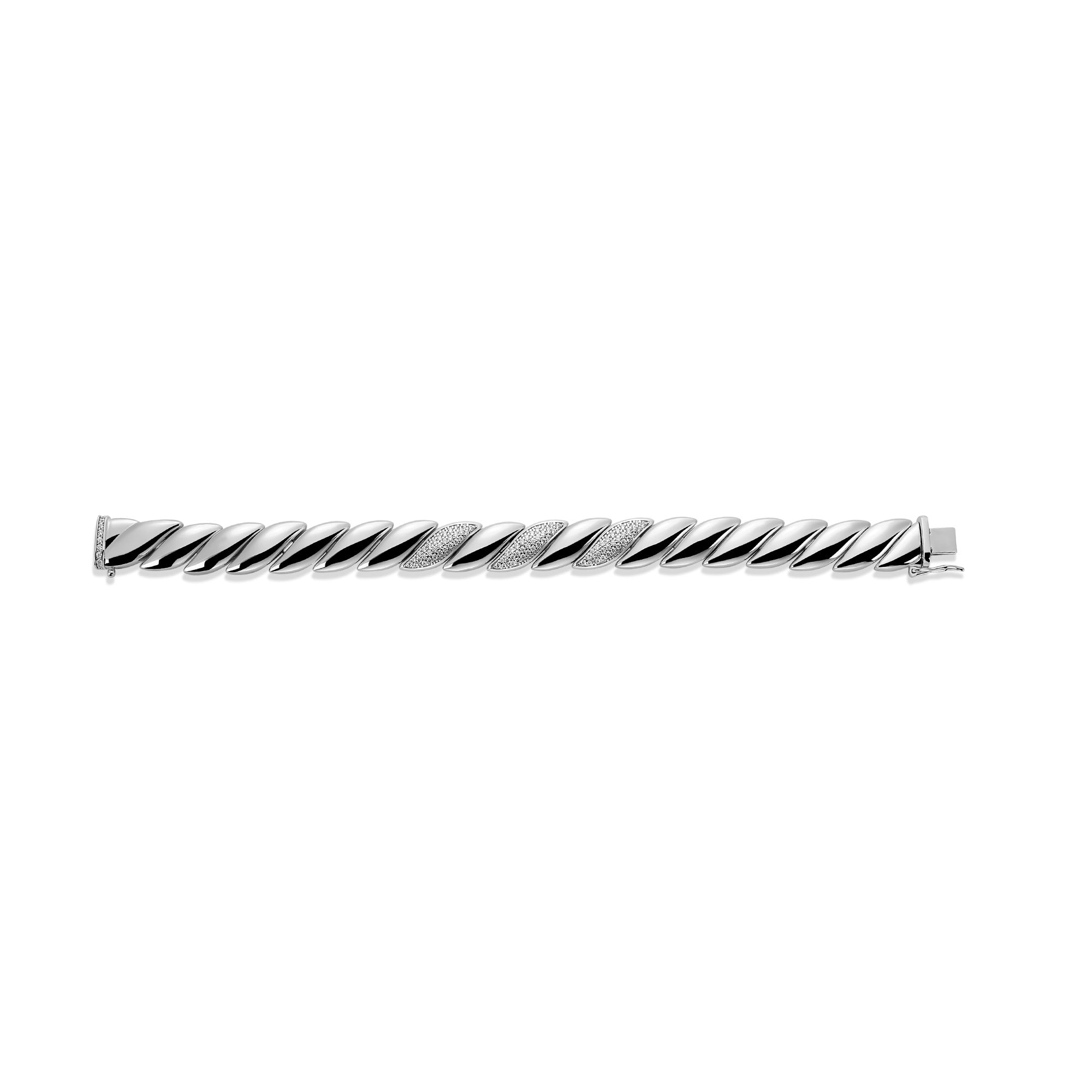 Rope & Pave Bracelet Gisser Jewels-2
