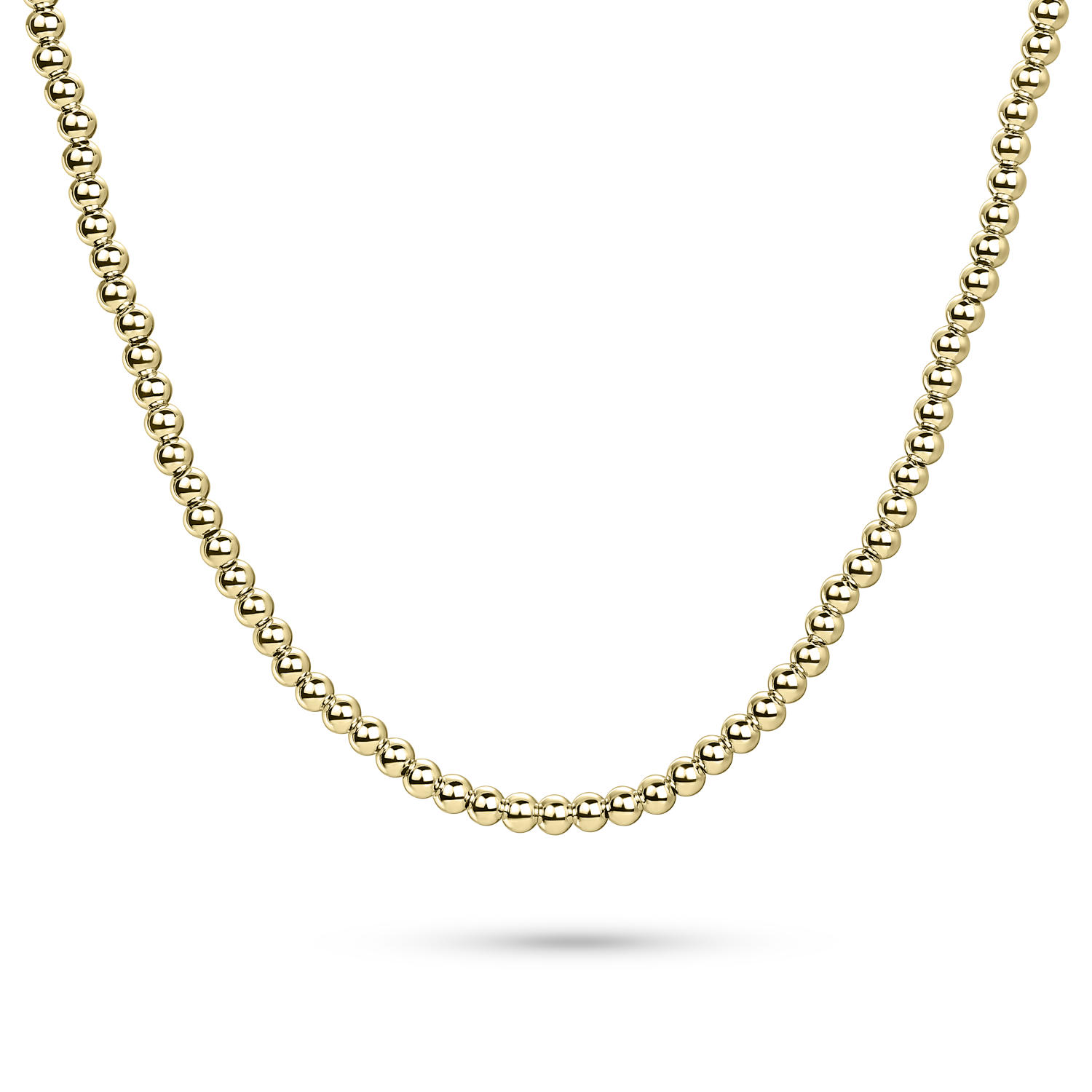 Beaded Necklace | Gold Plated Silver | Gisser Jewels-1
