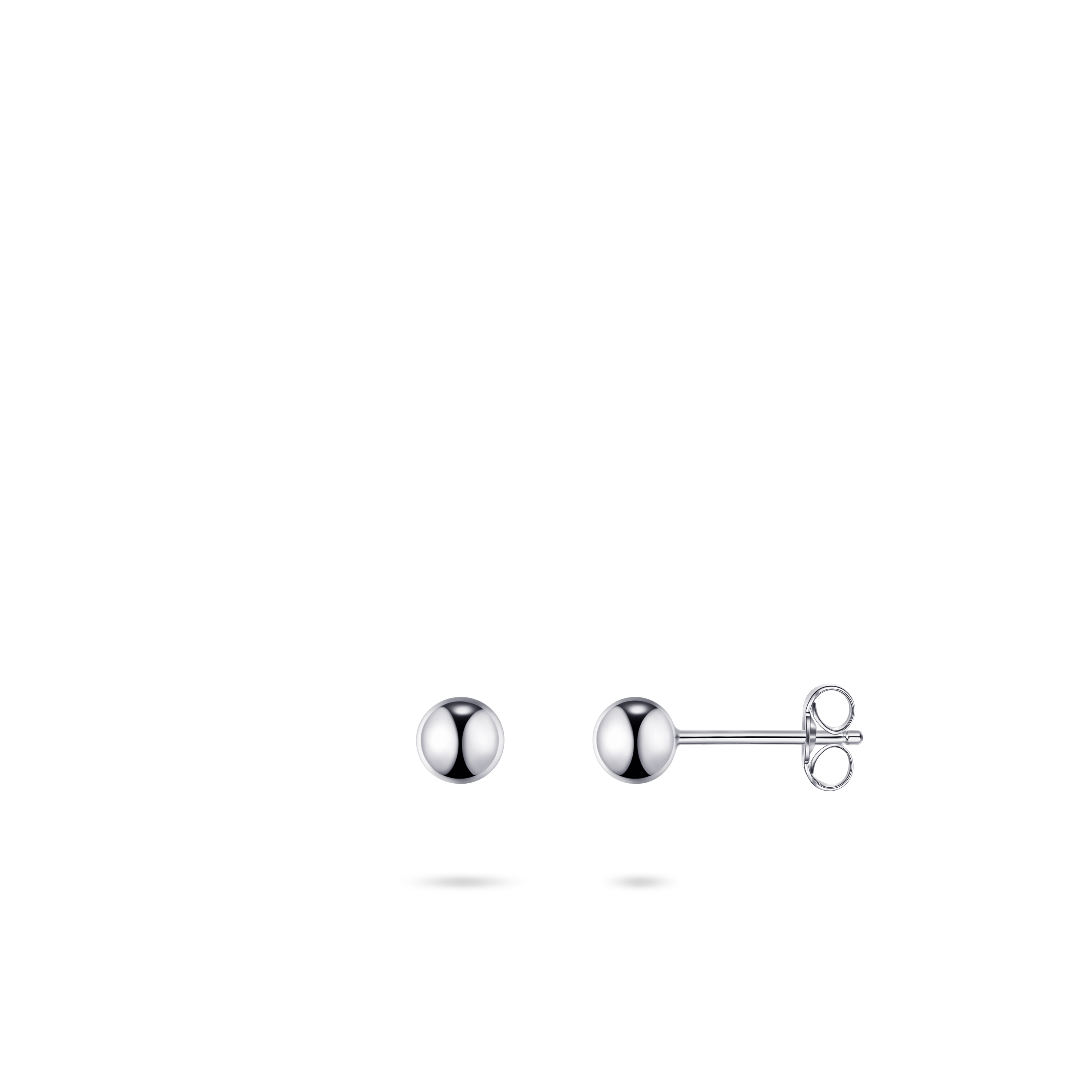Gisser Jewels Beaded Midi Ear Studs Silver