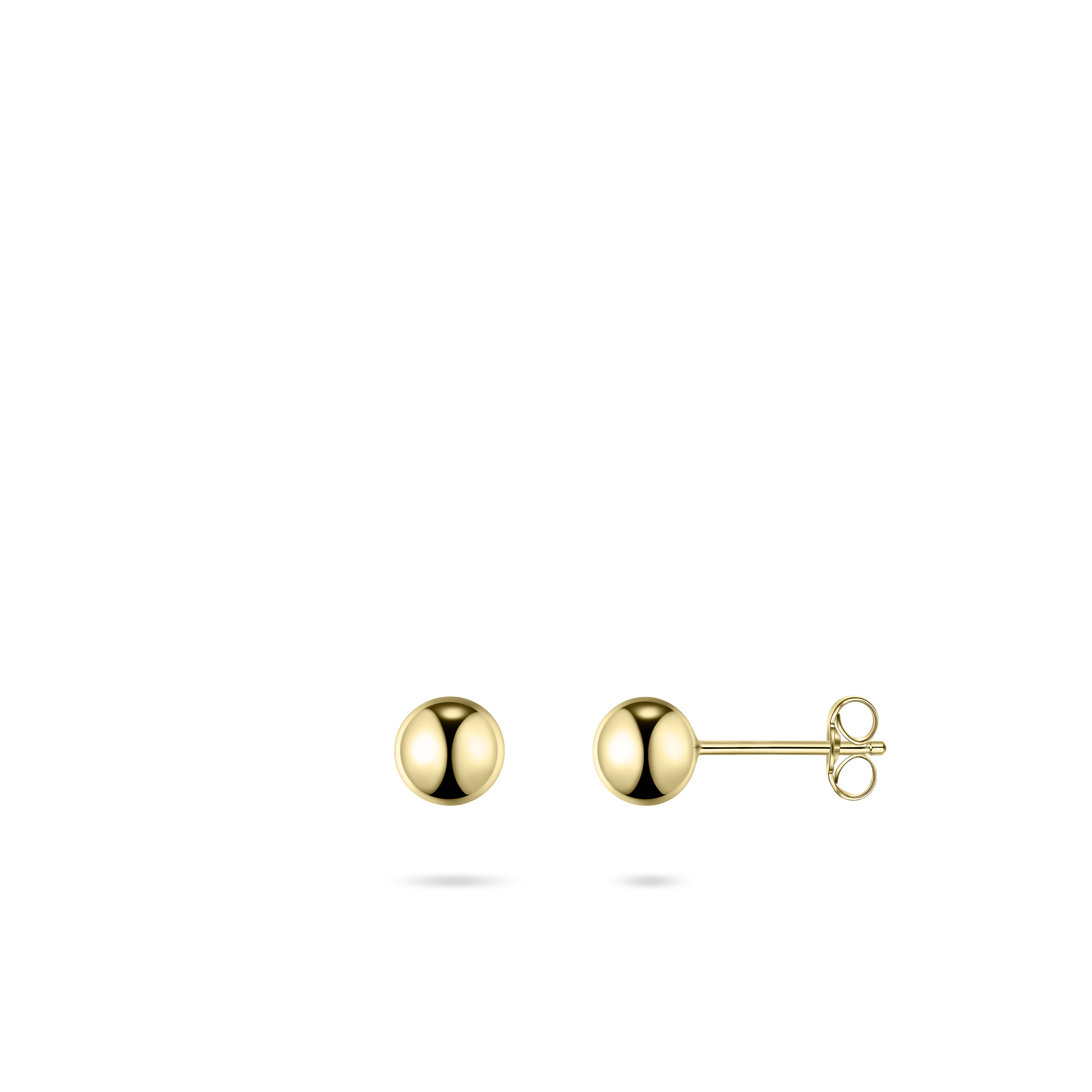 Gisser Jewels Beaded Ear Studs Gold Plated Silver-1