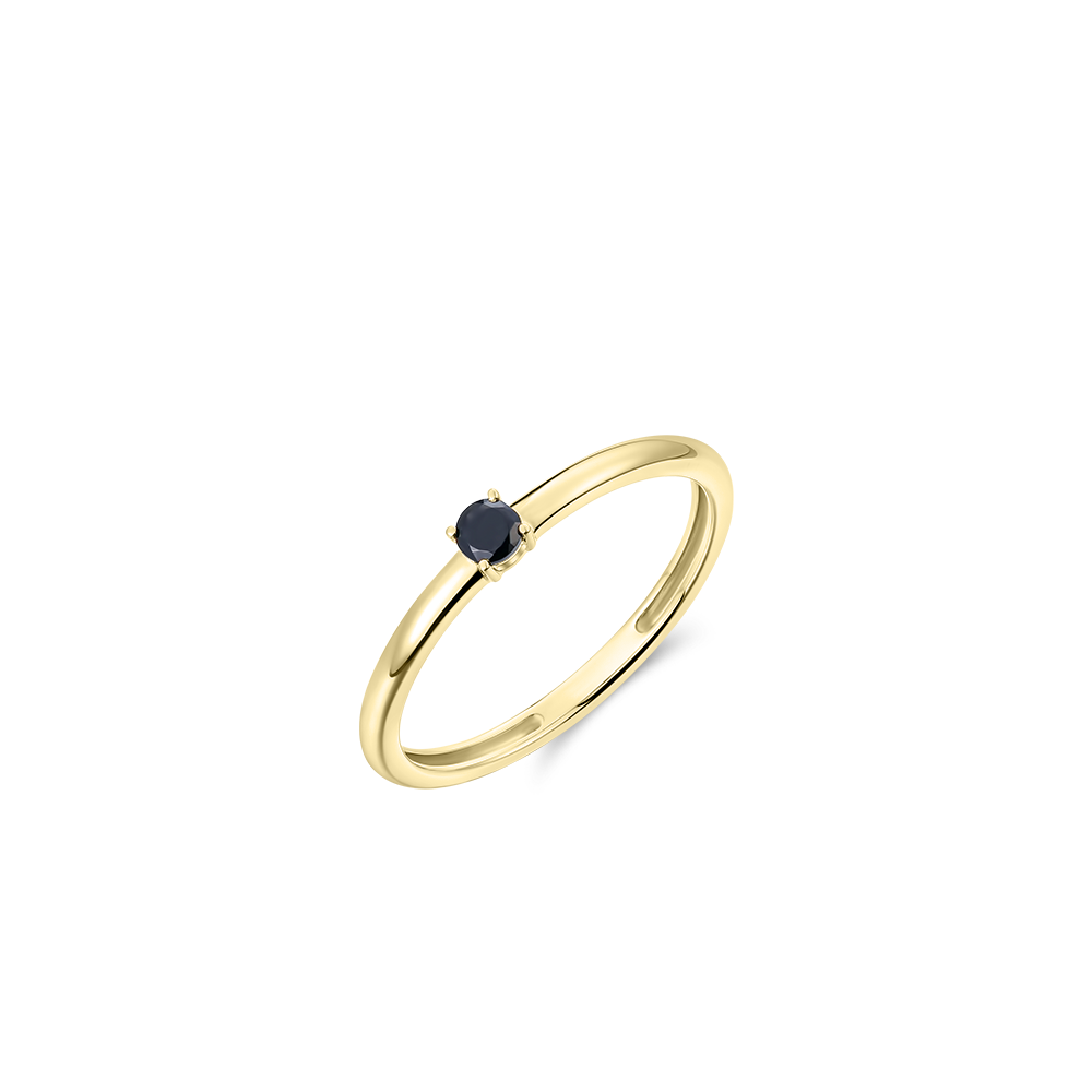 Brilliant solitaire ring | 14k Gold Gisser Jewels-9