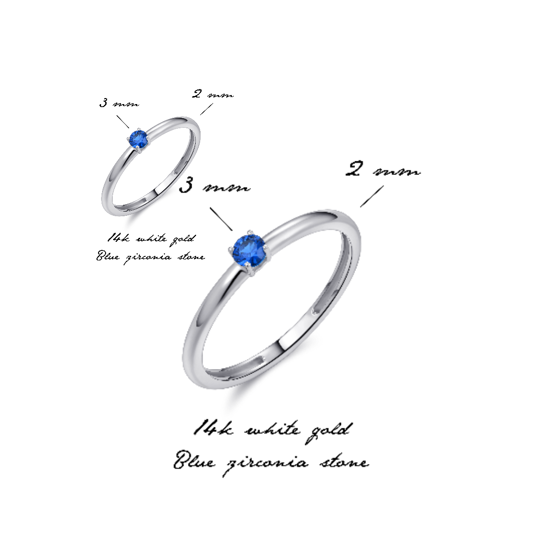 Brilliant solitaire ring | 14k White Gold Gisser Jewels-2