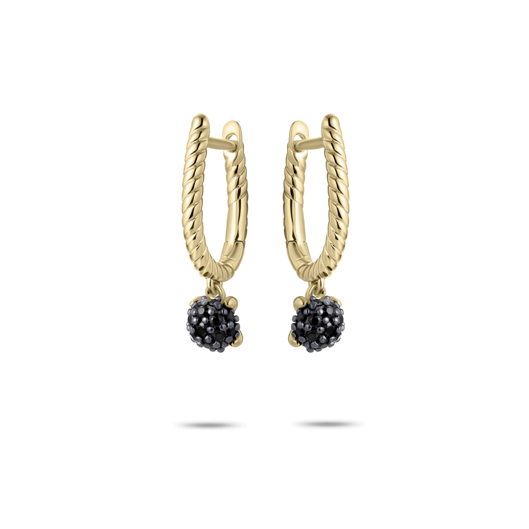 Dangling Dashing Details hoop earrings
