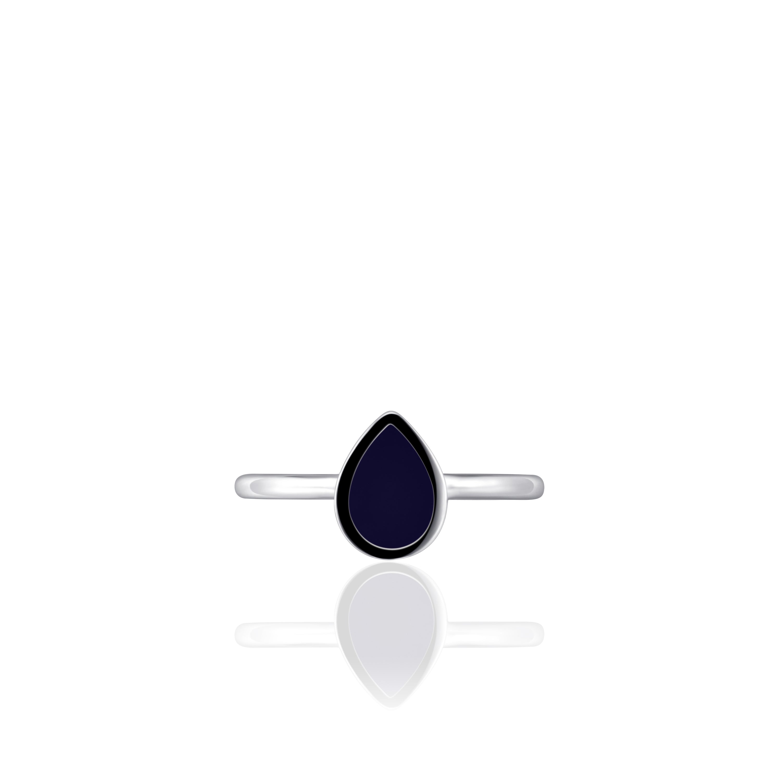 Dark Blue Silver Ring Gisser Jewels-2