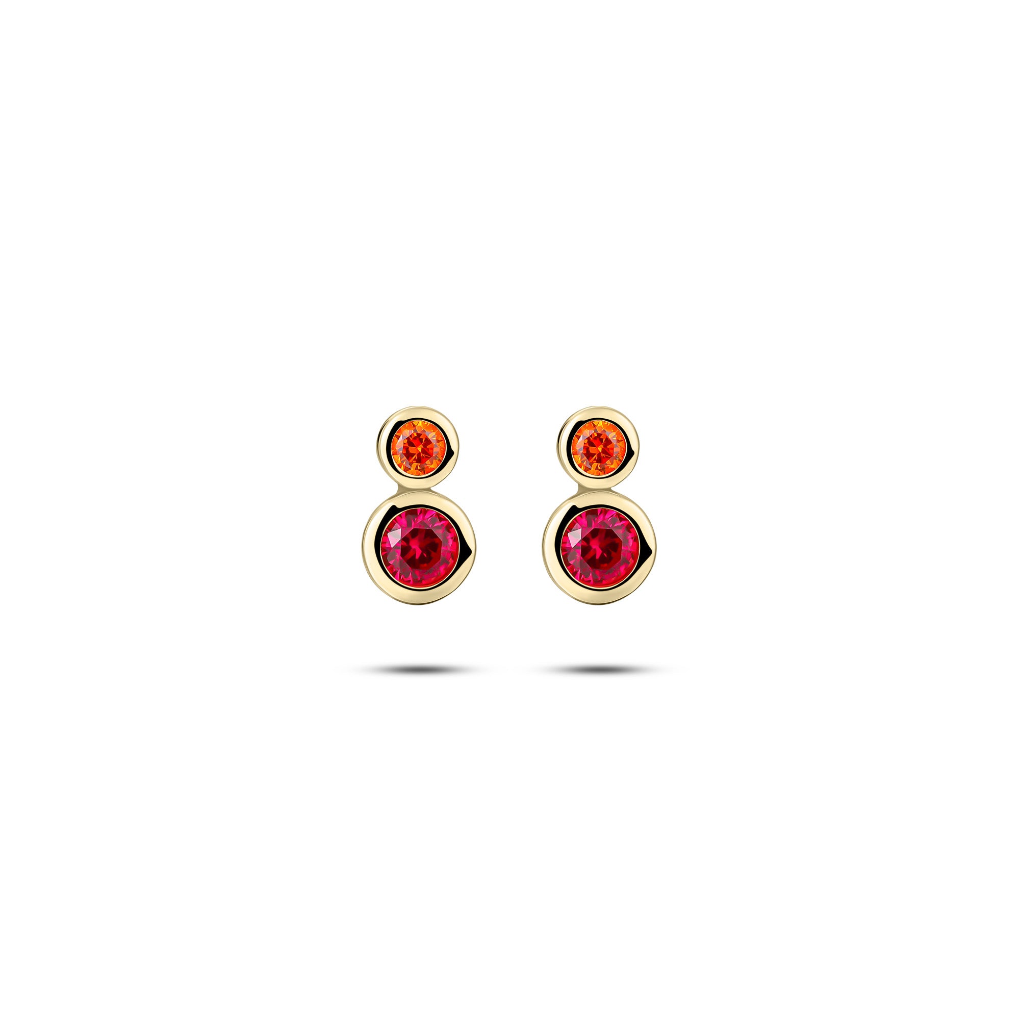 Double Bezel Ear Studs