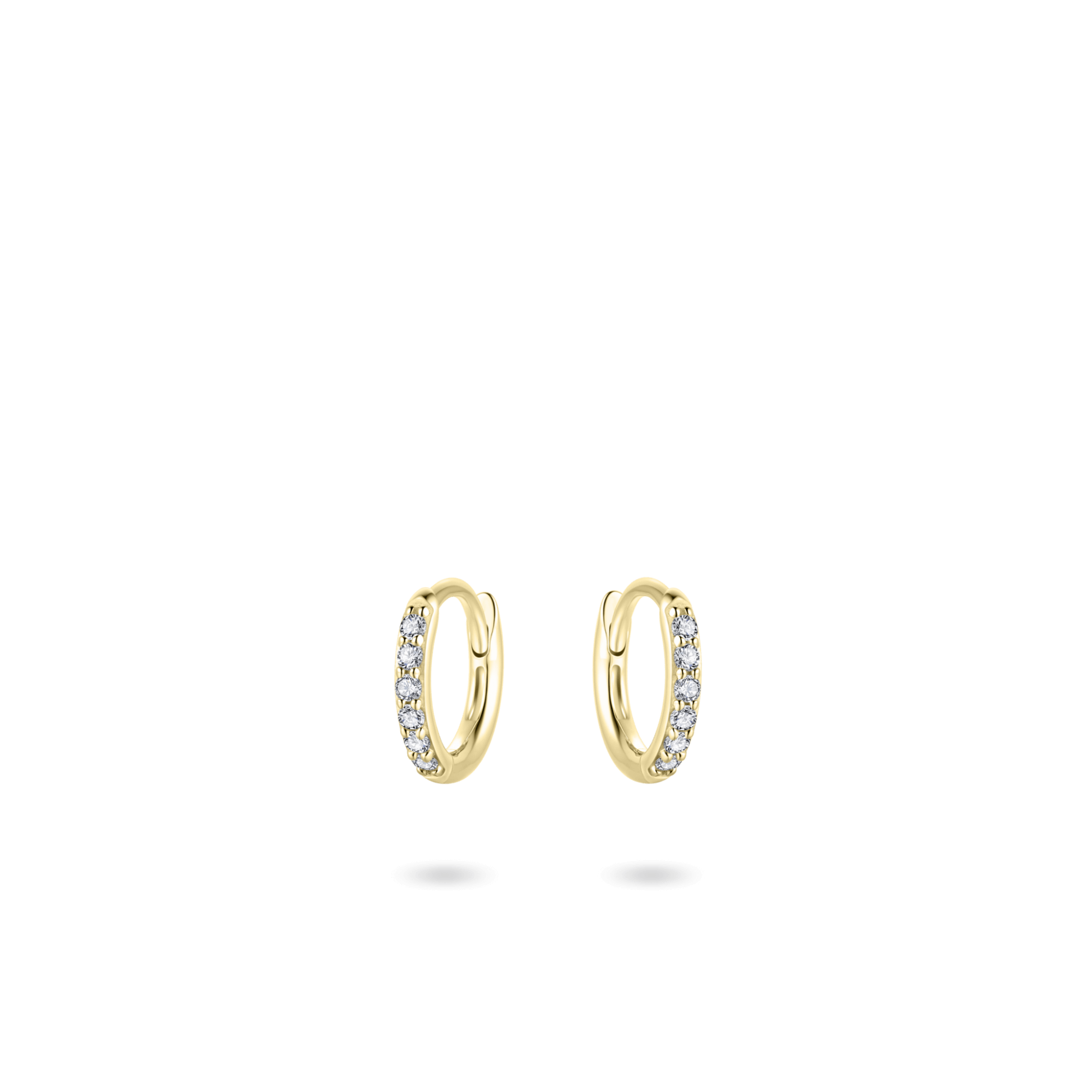 Extra Mini Pave Hoop Earrings Gisser Jewels