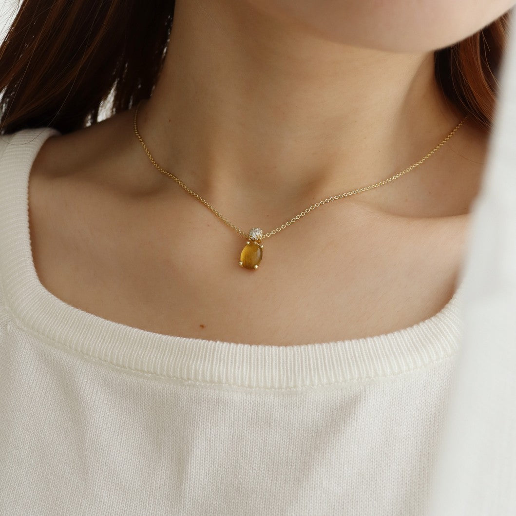 Honey Dashing Details necklace | Gold Plated Silver | Gisser Jewels-2