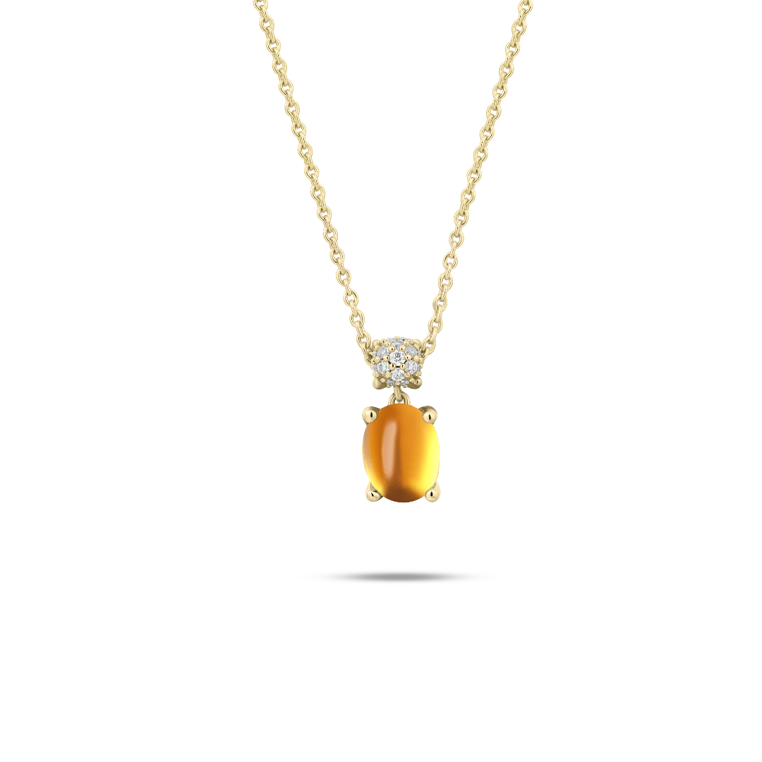Honey Dashing Details necklace | Gold Plated Silver | Gisser Jewels-1