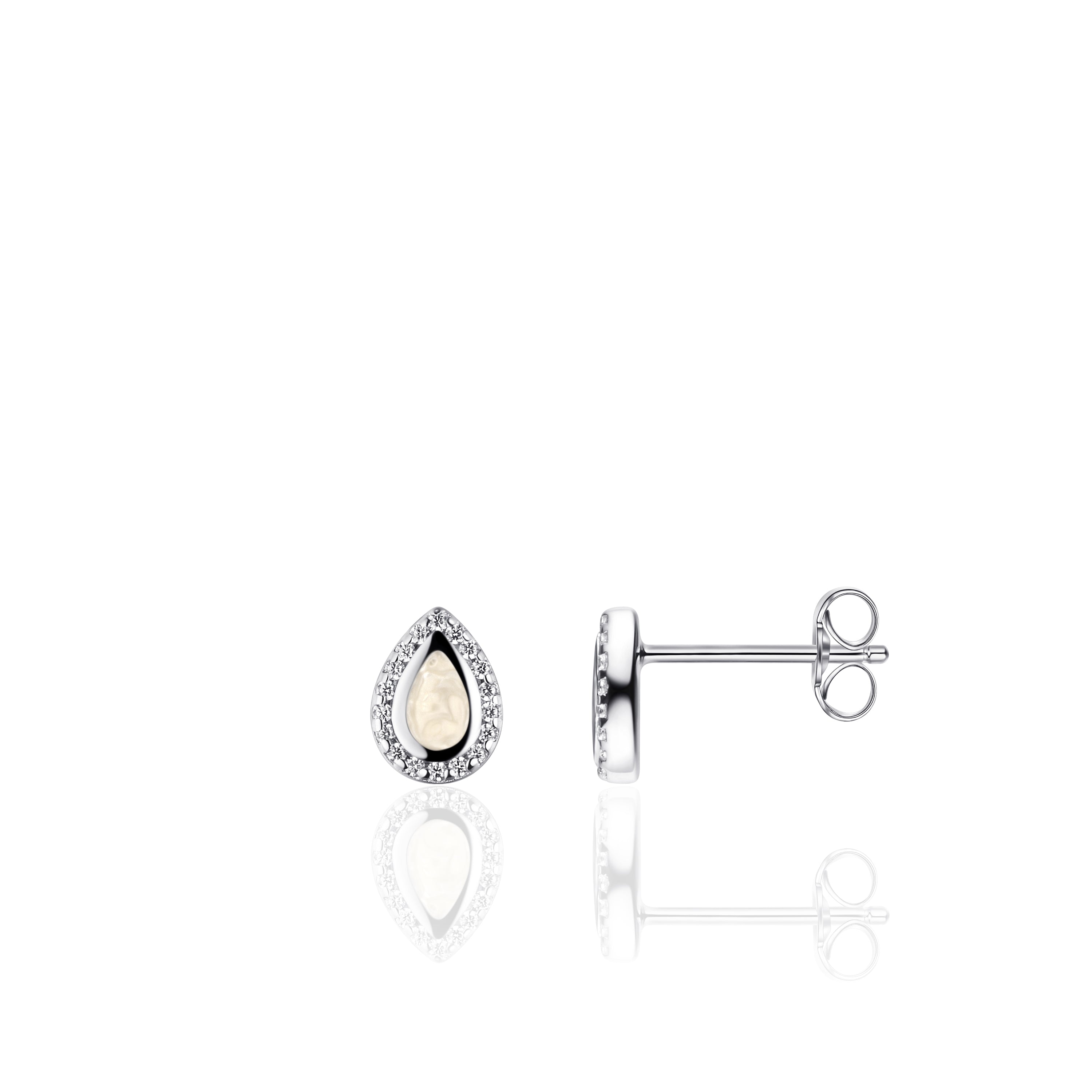 Mother of Pearl Ear Studs Gisser Jewels