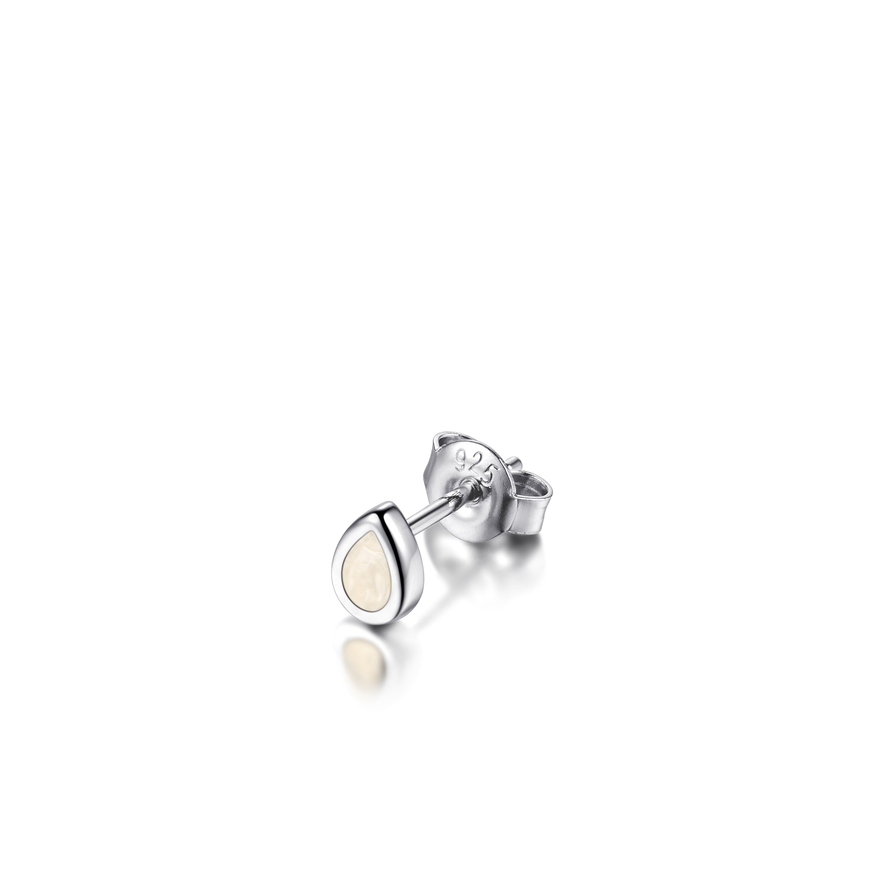 Ear Studs with Mother of Pearl effect Gisser Jewels-2
