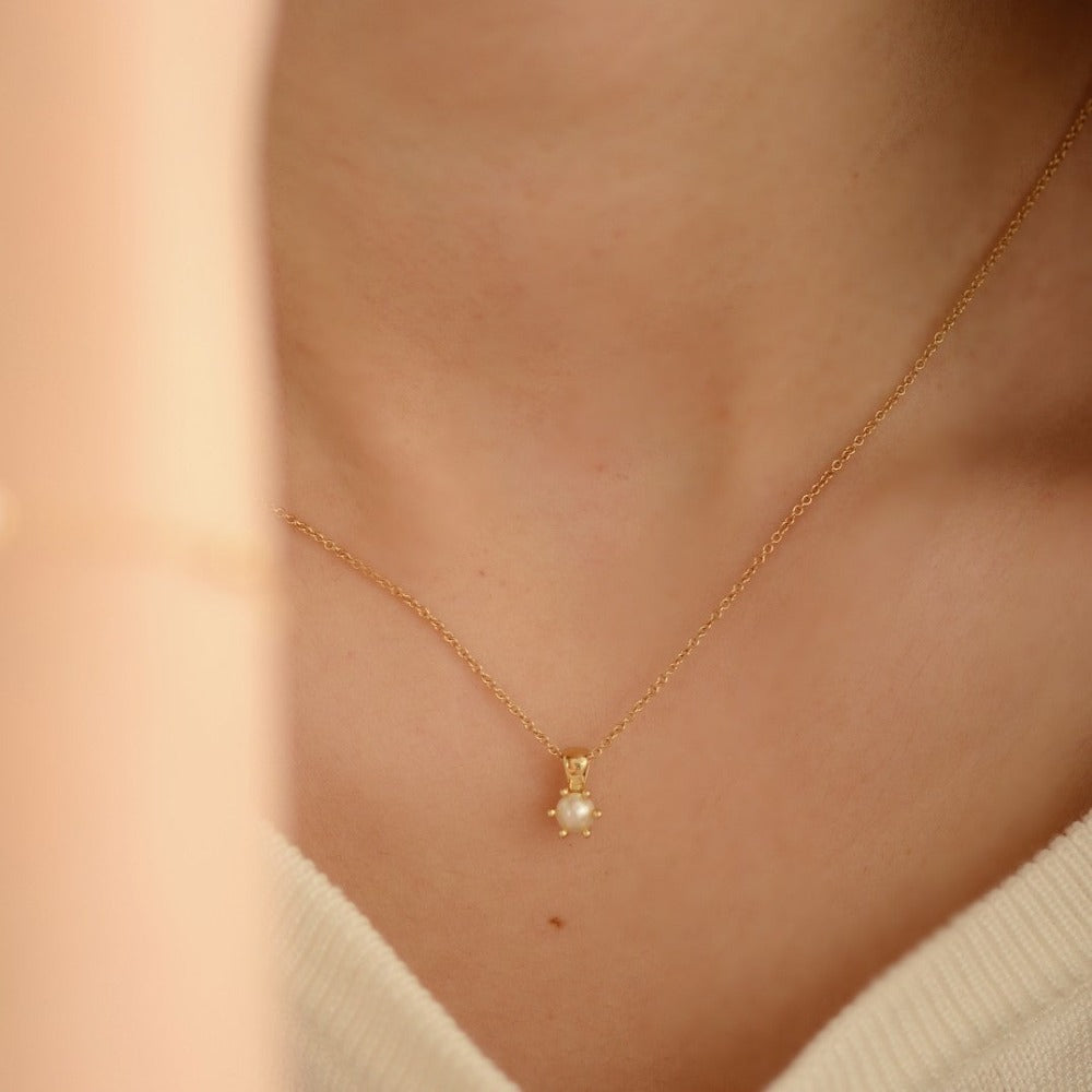 It's a Classic Pearl Pendant | Gold Plated Silver | Gisser Jewels