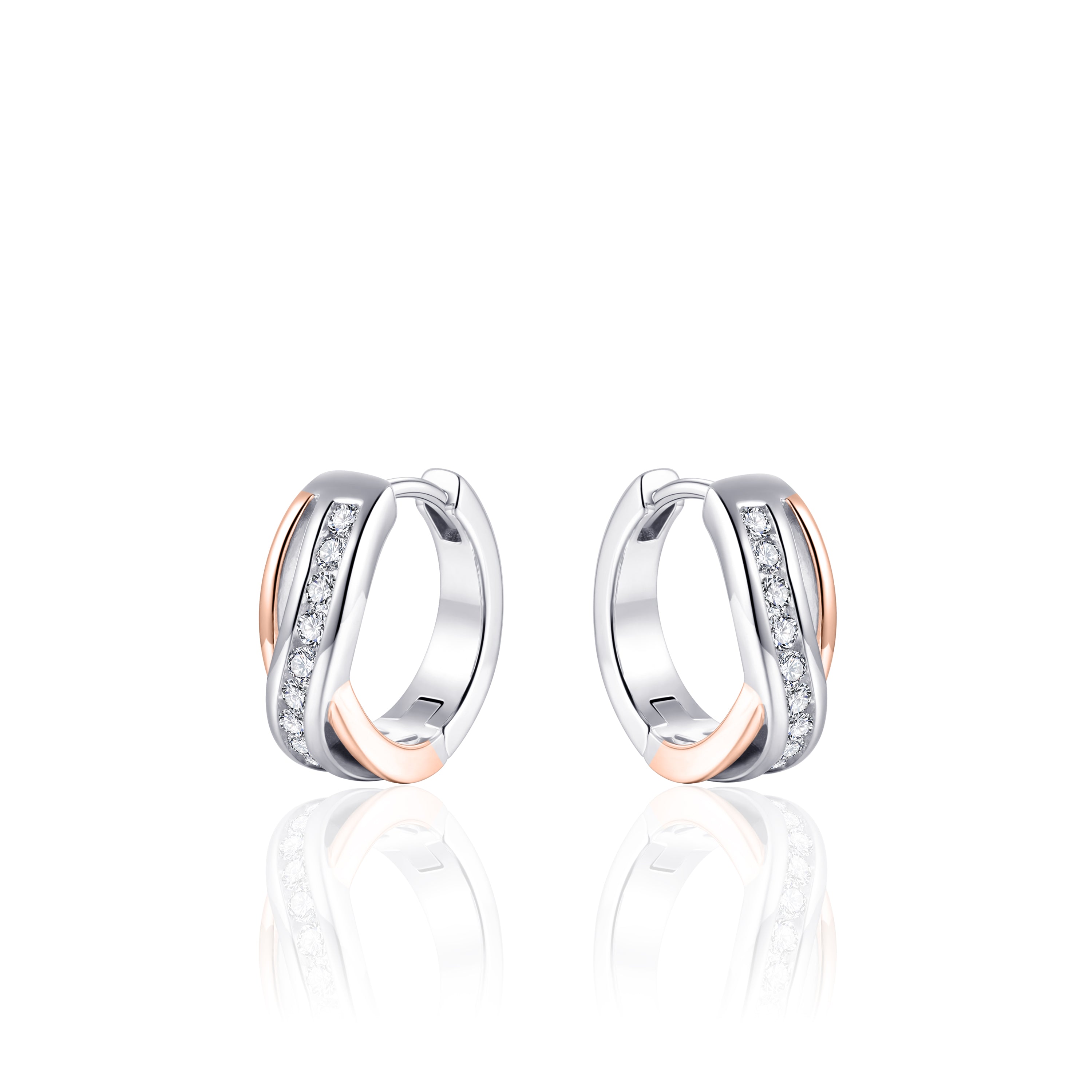 Rose Gold Plated Icon Hoops Gisser Jewels-1