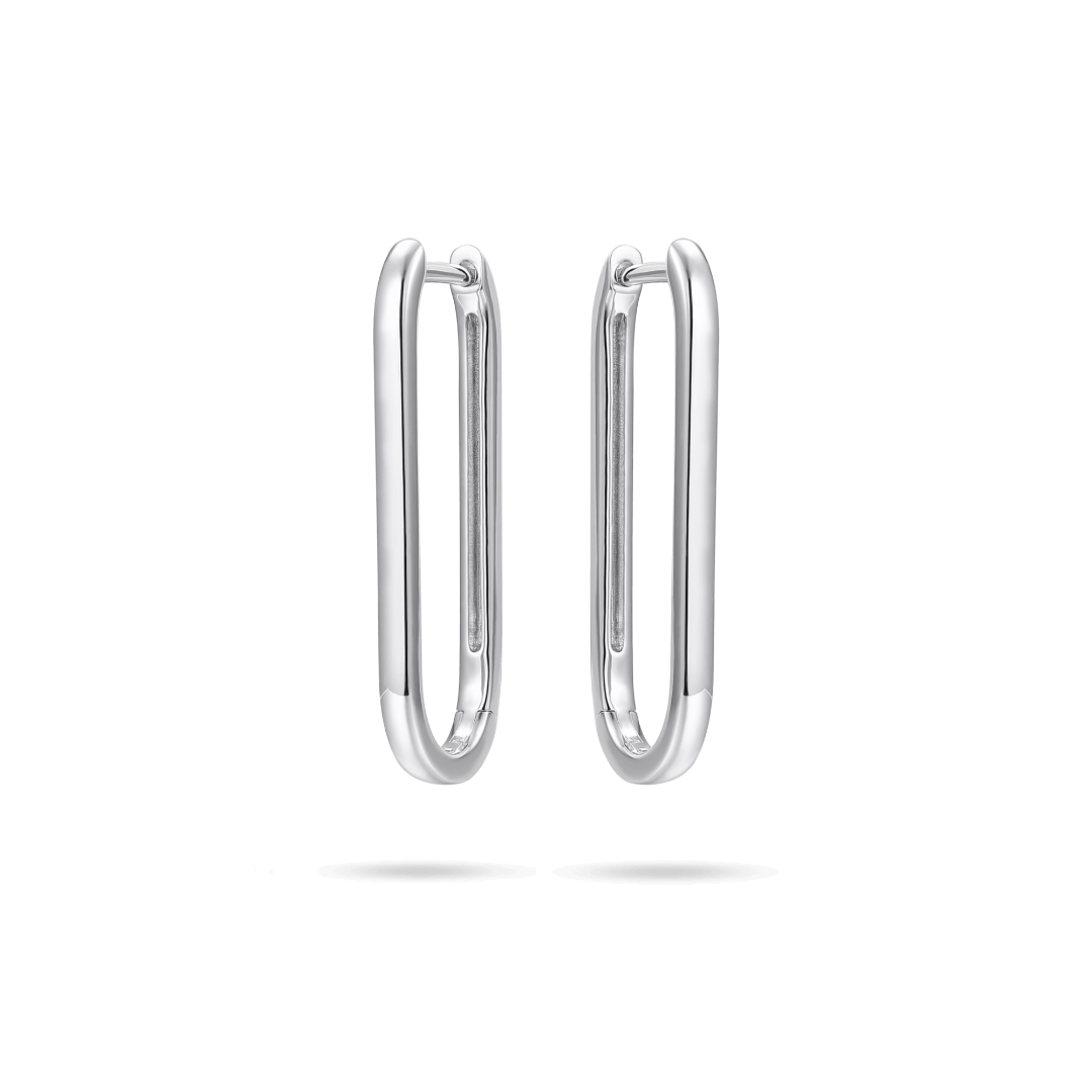 Bold Long Hoop Earrings 30mm Gisser Jewels