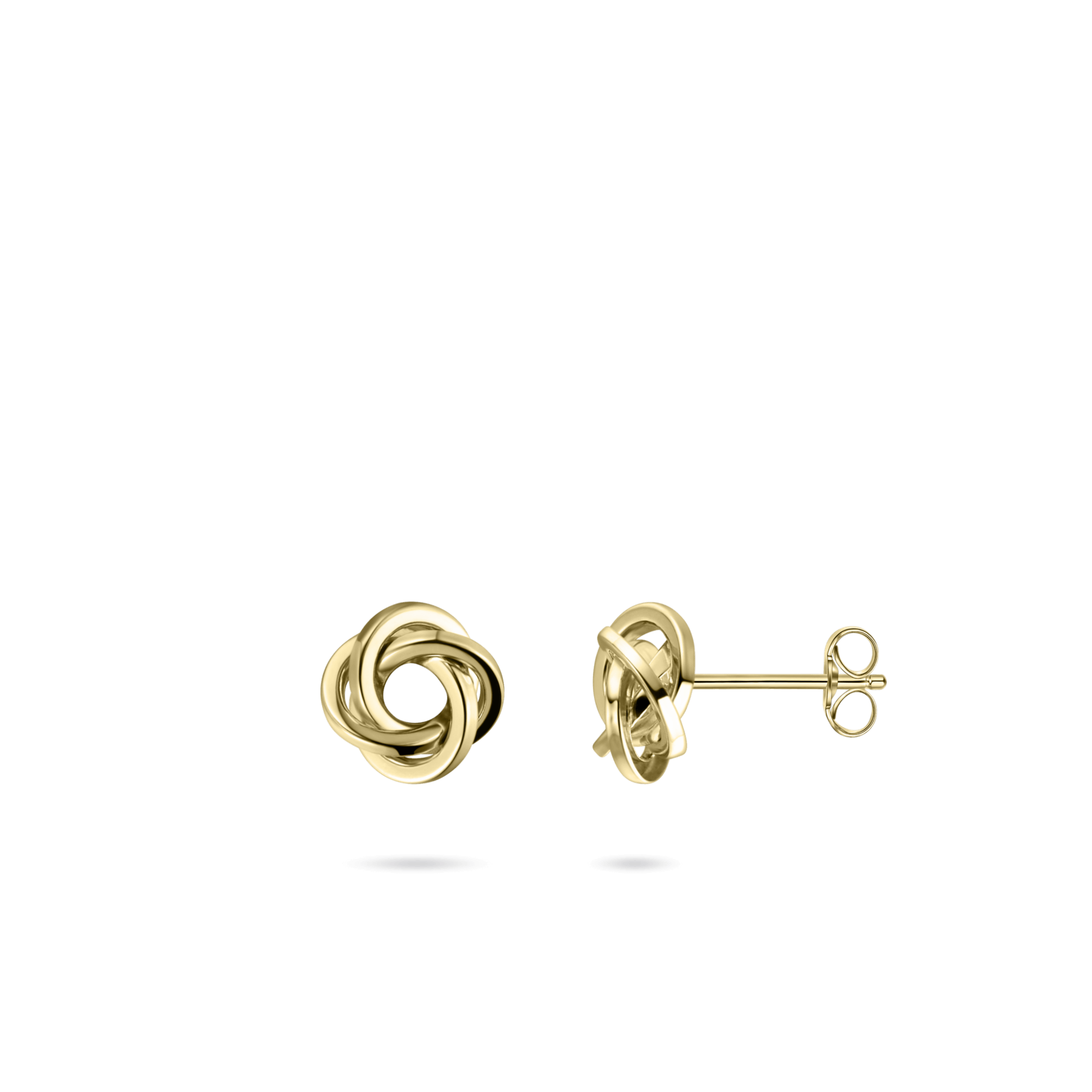 Knot Stud Earrings | 14k Yellow Gold | Gisser Jewels