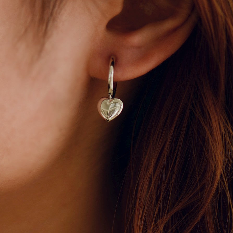 Lovely Hoop Earrings | Silver Rhodium Plated | Gisser Jewels