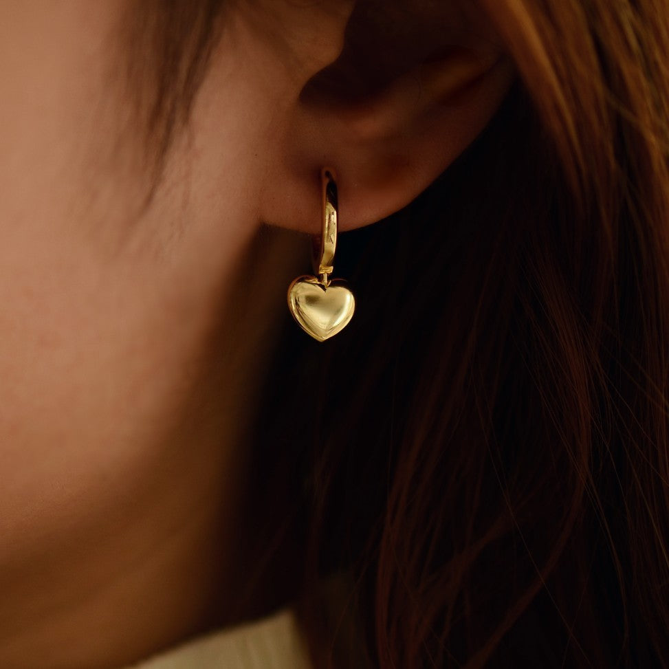 Lovely Hoop Earrings | Silver Gold Plated | Gisser Jewels-1