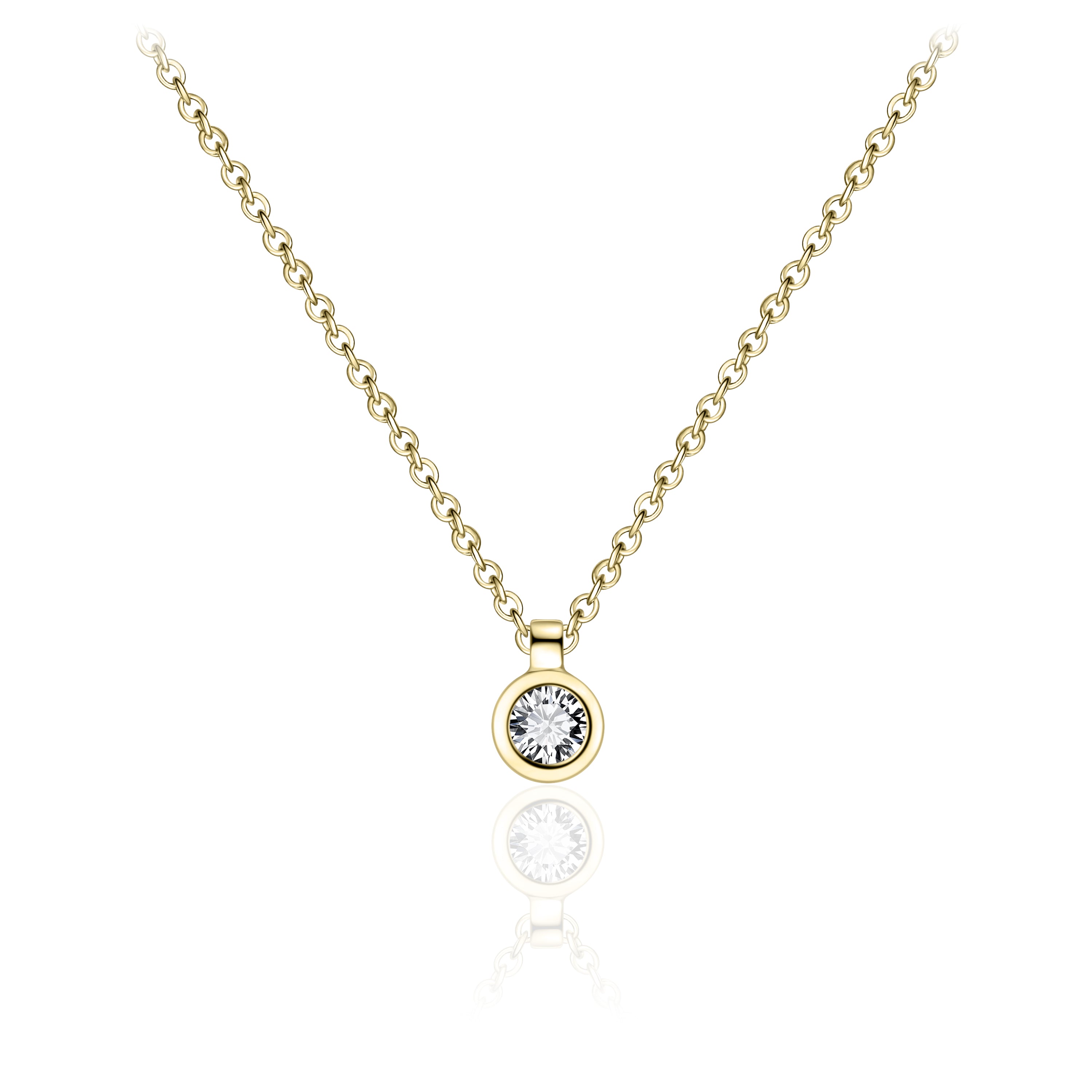 Vergulde bezelketting