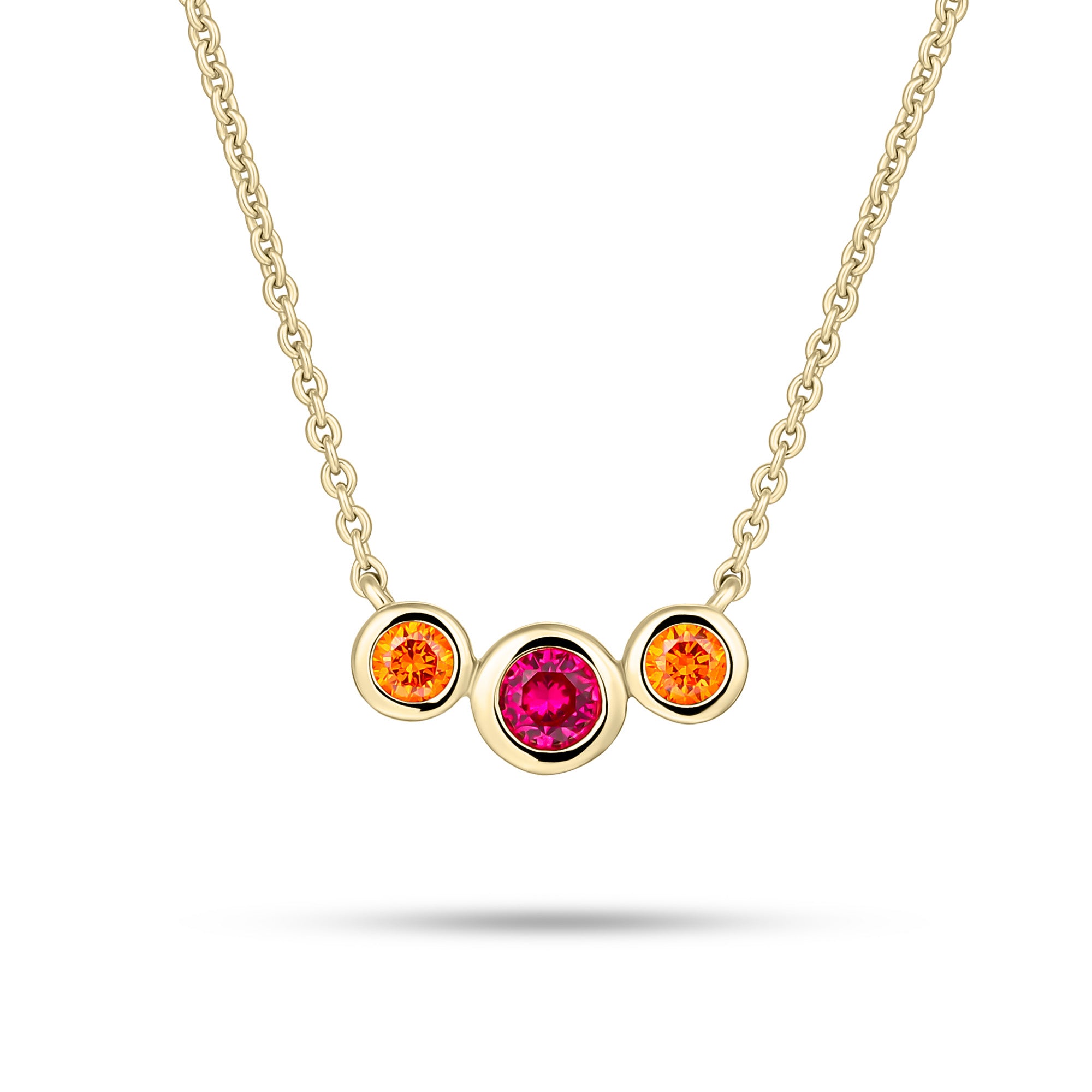 Three Stone Necklace