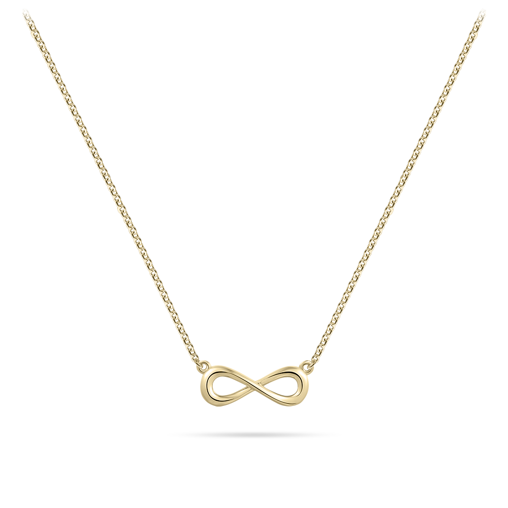 Infinity Necklace Silver Gold Plated Gisser Jewels-1