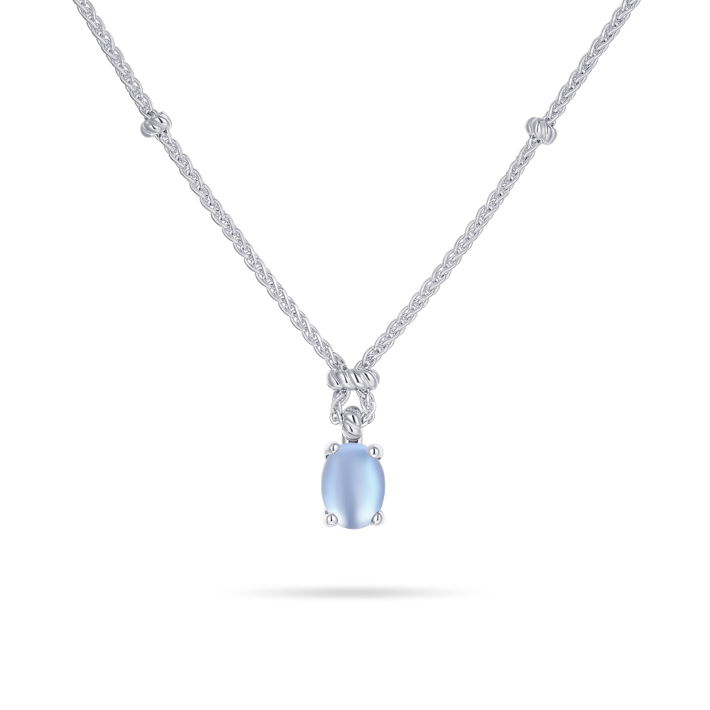 Dashing Details Necklace Blue | Sterling Silver | Gisser Jewels