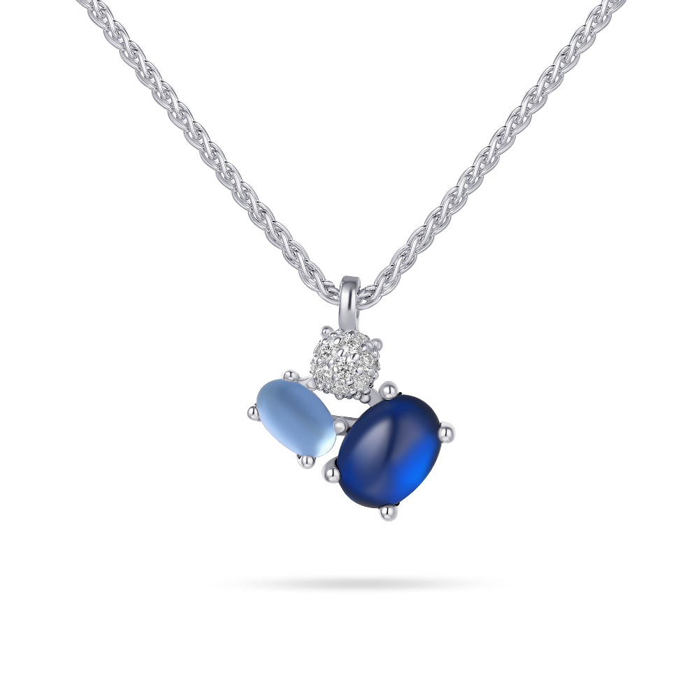 Dashing Details Necklace Silver Rhodium Plated Gisser Jewels