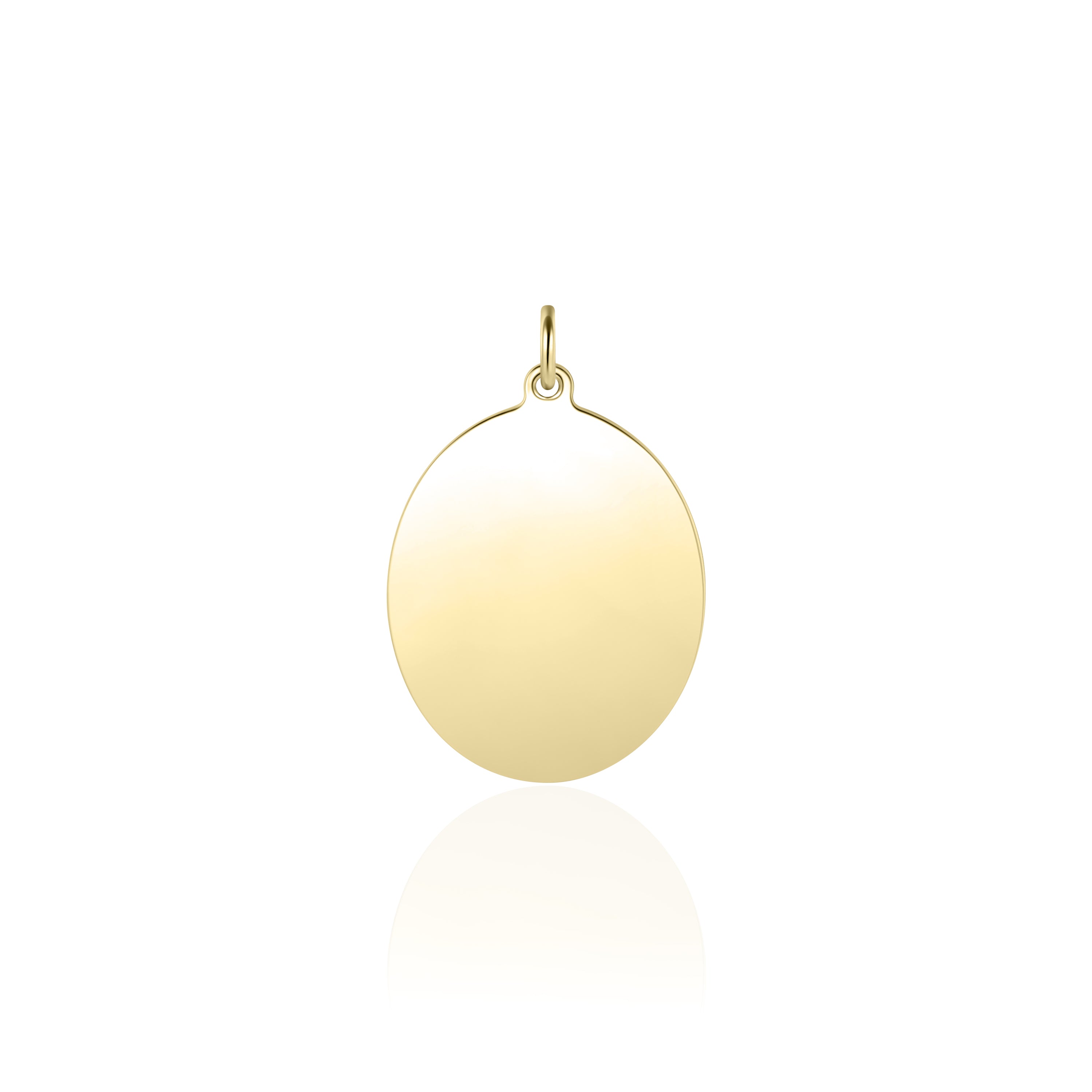 Ovale graveerbare hanger