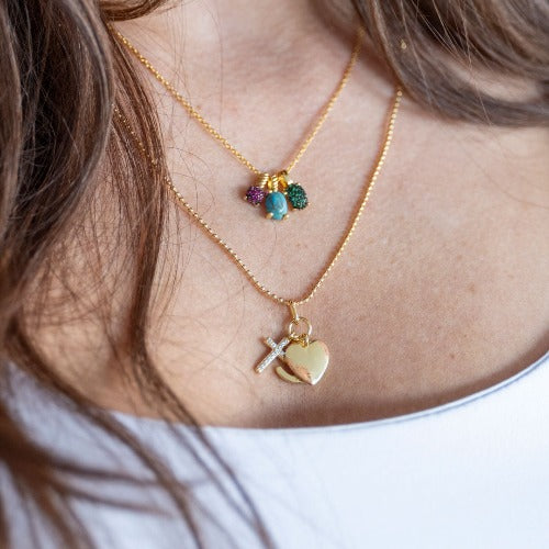 Dashing Details Pendant 18k gold plated silver Gisser Jewels-4