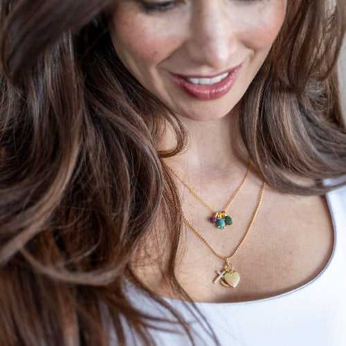 Dashing Details Pendant 18k gold plated silver Gisser Jewels-5