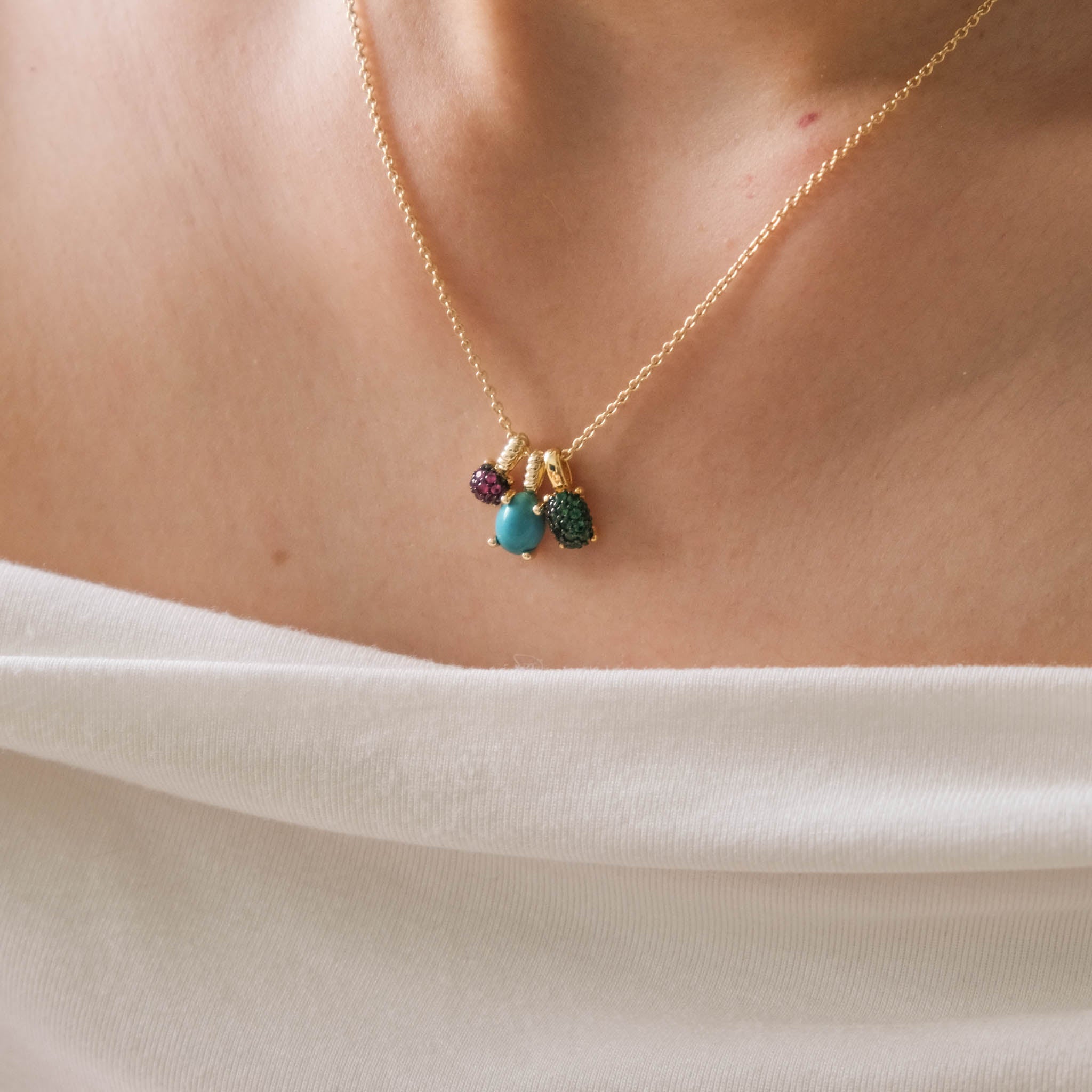 Honey Dashing Details Necklace 18k gold plated silver Gisser Jewels-2