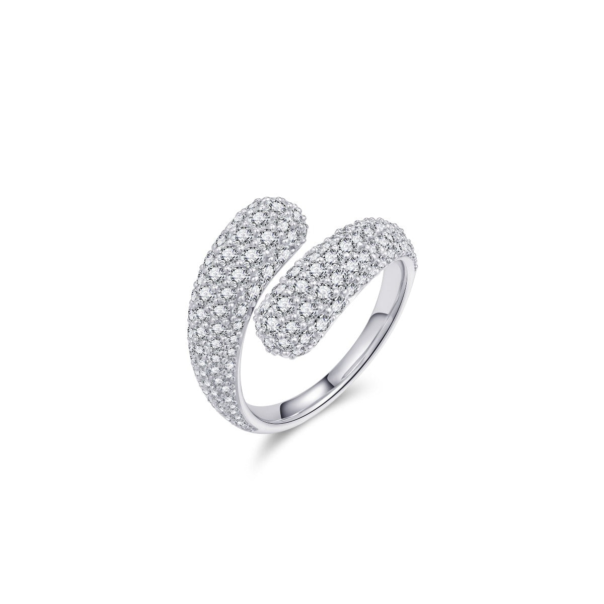 Pave Double Band Ring