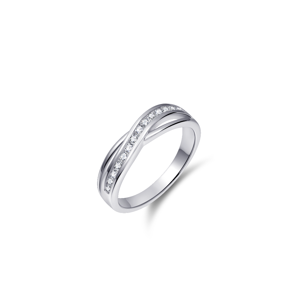 Icon Ring Sterling Silver Ring Silver Rhodium Plated Gisser Jewels-1
