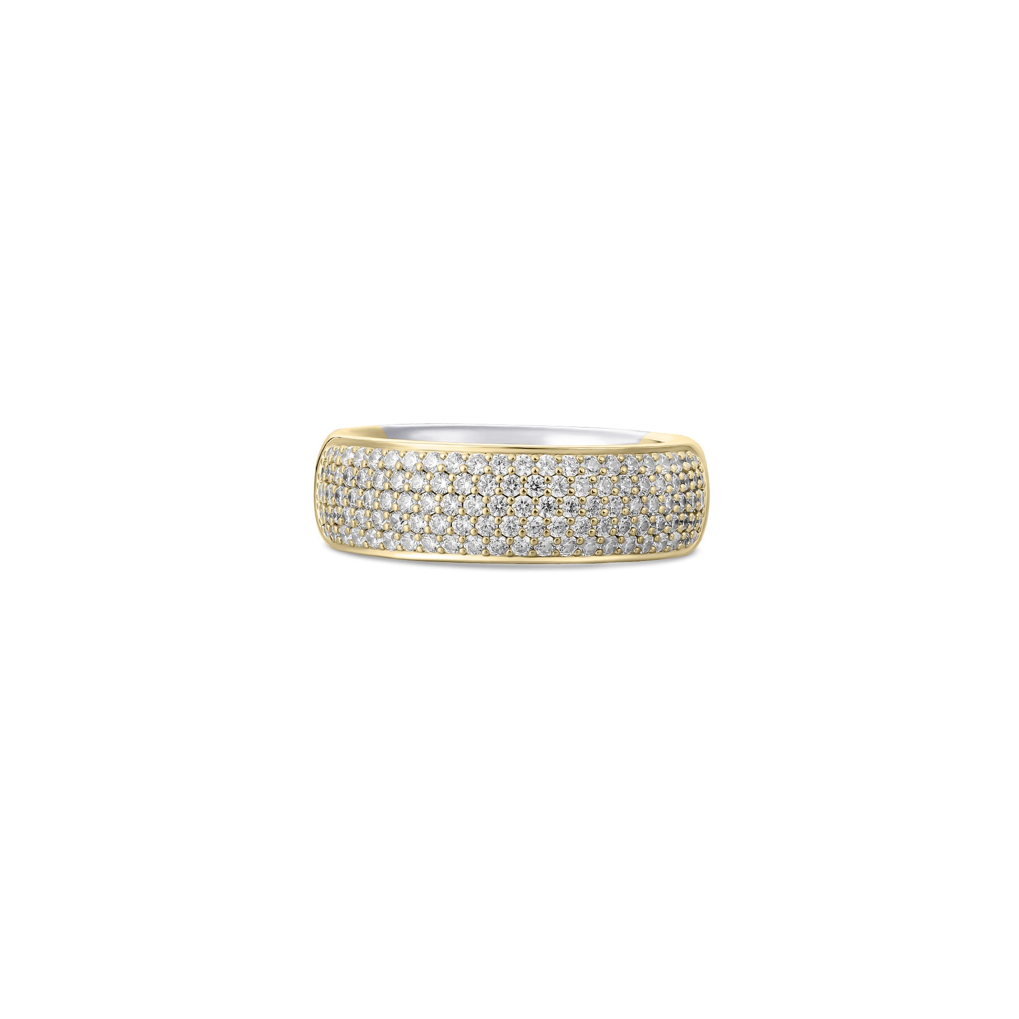 Gold Plated Pave Ring Gisser Jewels-2