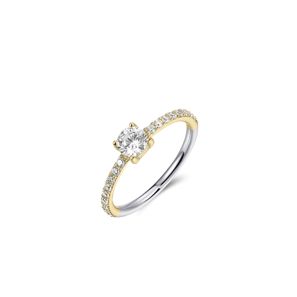 Brilliant Dashing Details Ring 18k gold plated silver Gisser Jewels