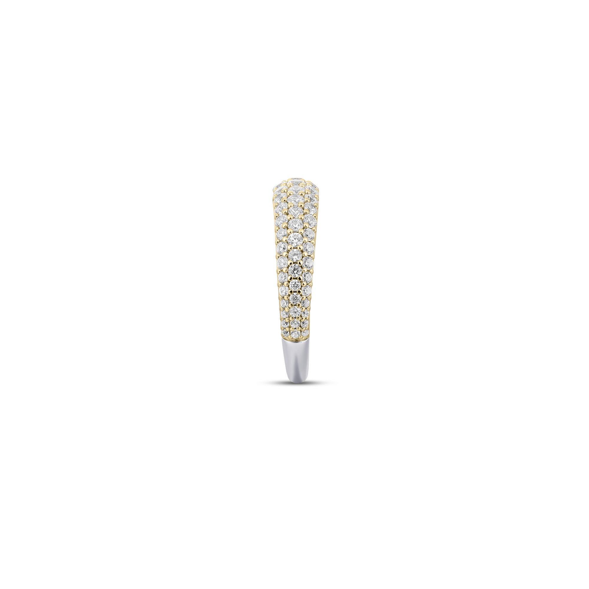 Pave Dome Gold Plated Ring Gisser Jewels-3