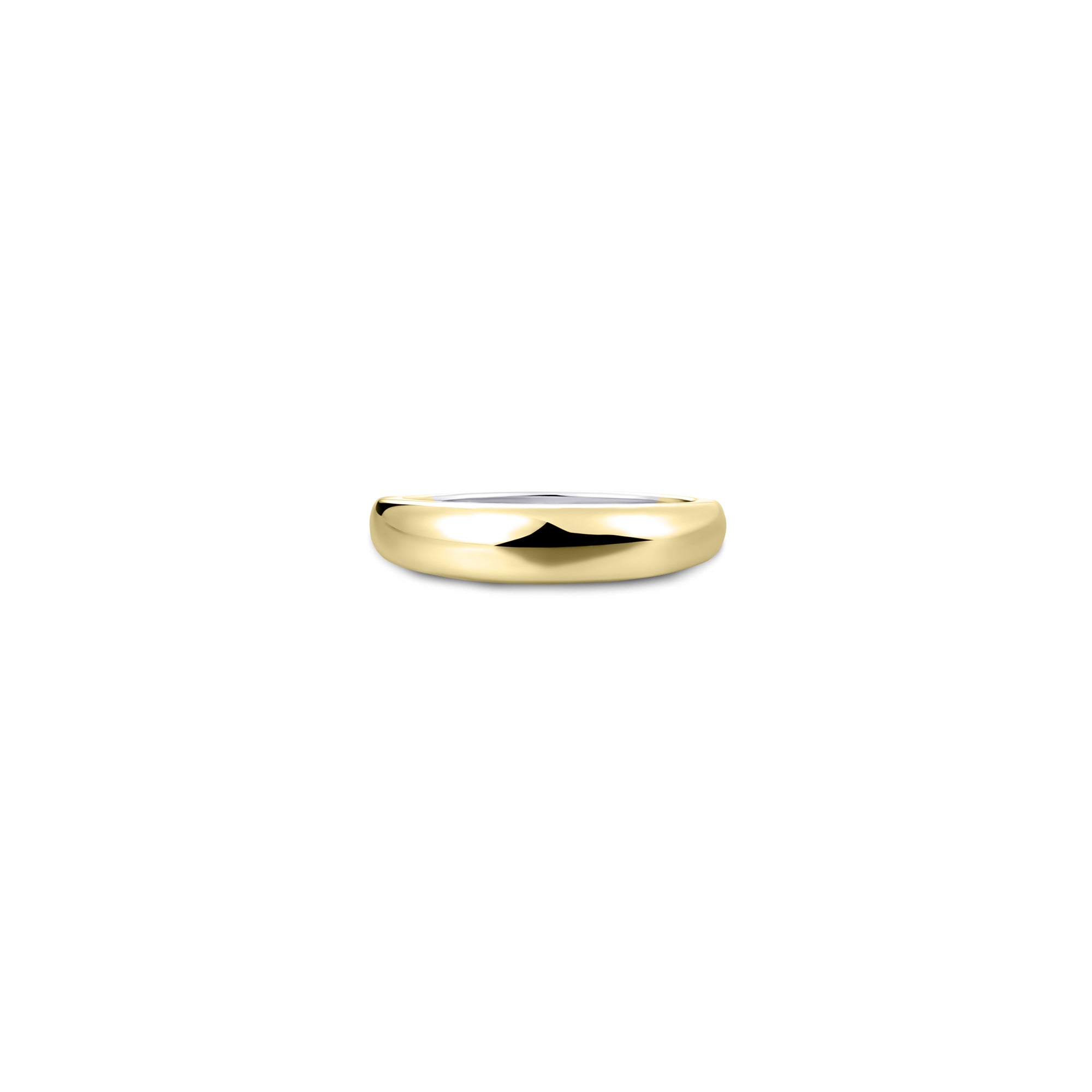 Stackable Polished Gold Plated Ring Gisser Jewels-2