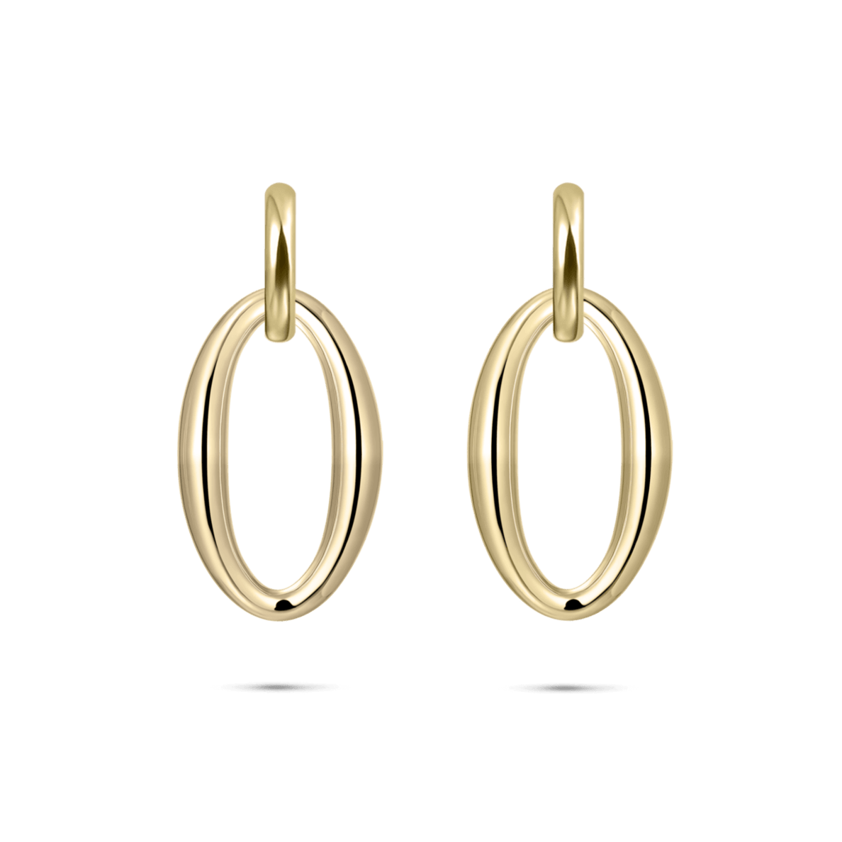 Shimmering Oval Ear Charms Gisser Jewels-2