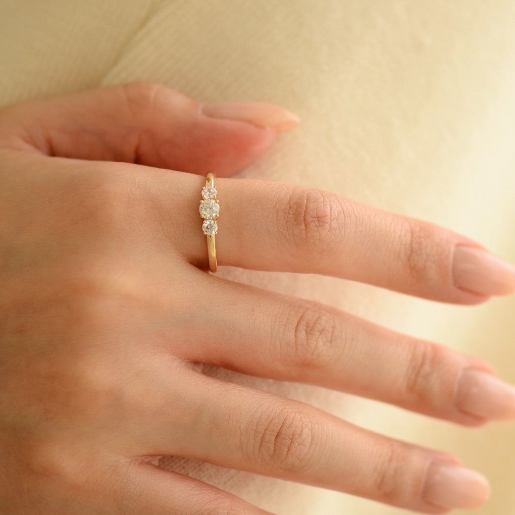 Triple Brilliant Ring Gisser Jewels-2