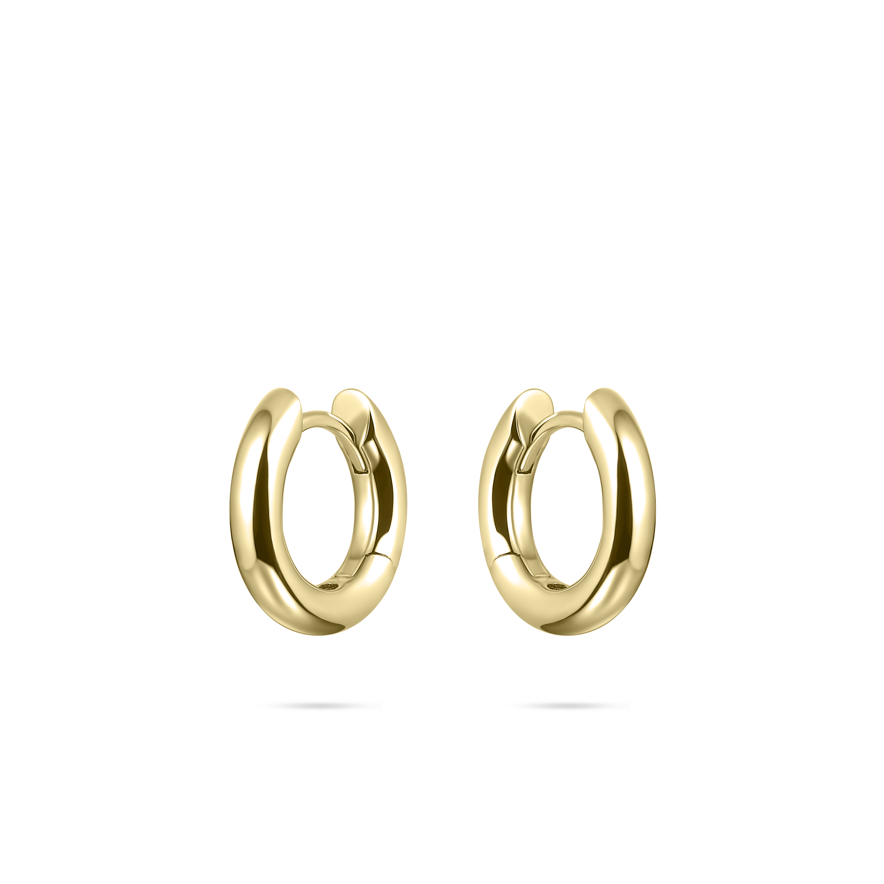 Gisser Jewels Hoop Earrings Gold Plated Silver