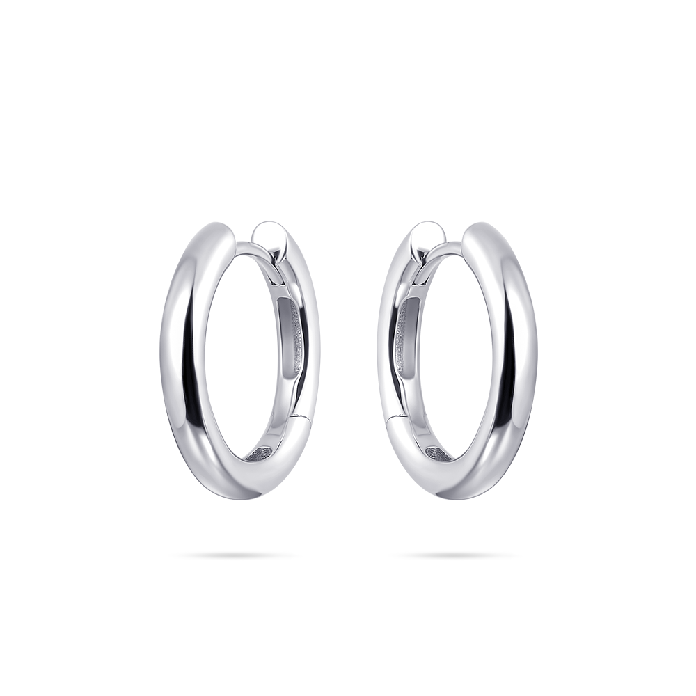 Gisser Jewels Hoop Silver Earrings-1