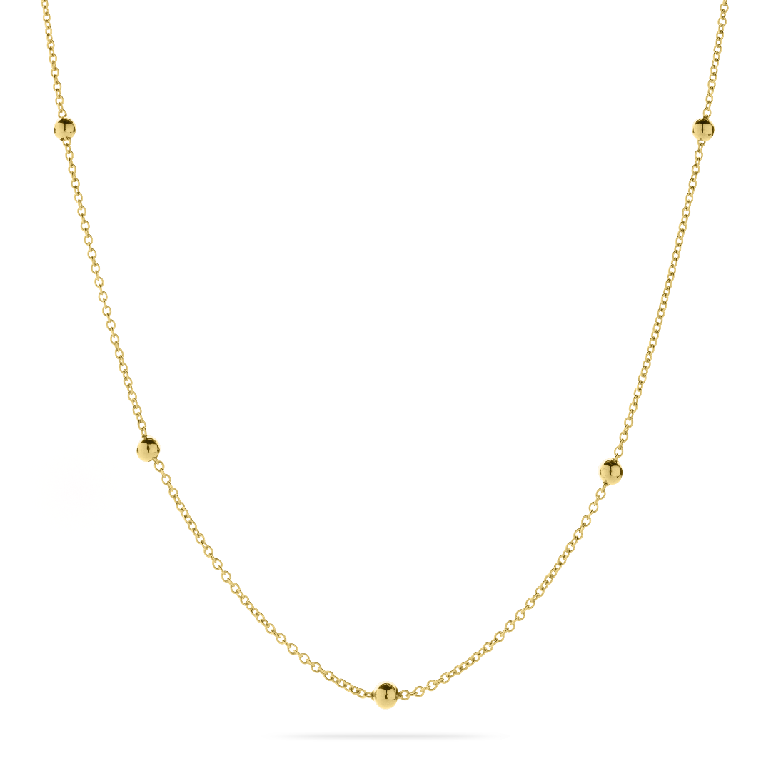 Gisser Jewels Gold Necklace with Beads