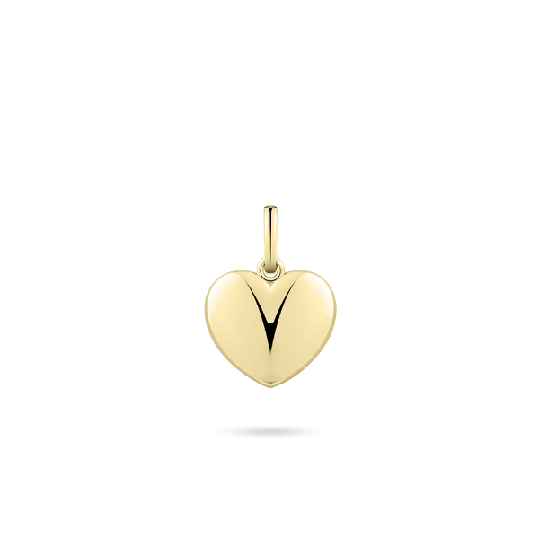 Gisser Jewels Heart Pendant Gold Plated Silver