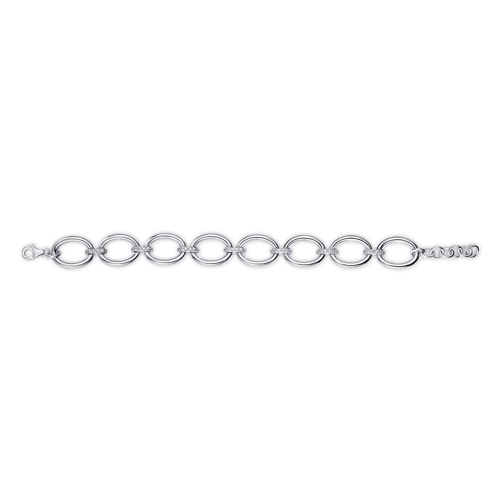 Bold Oval Link Bracelet | Sterling Silver | Gisser Jewels