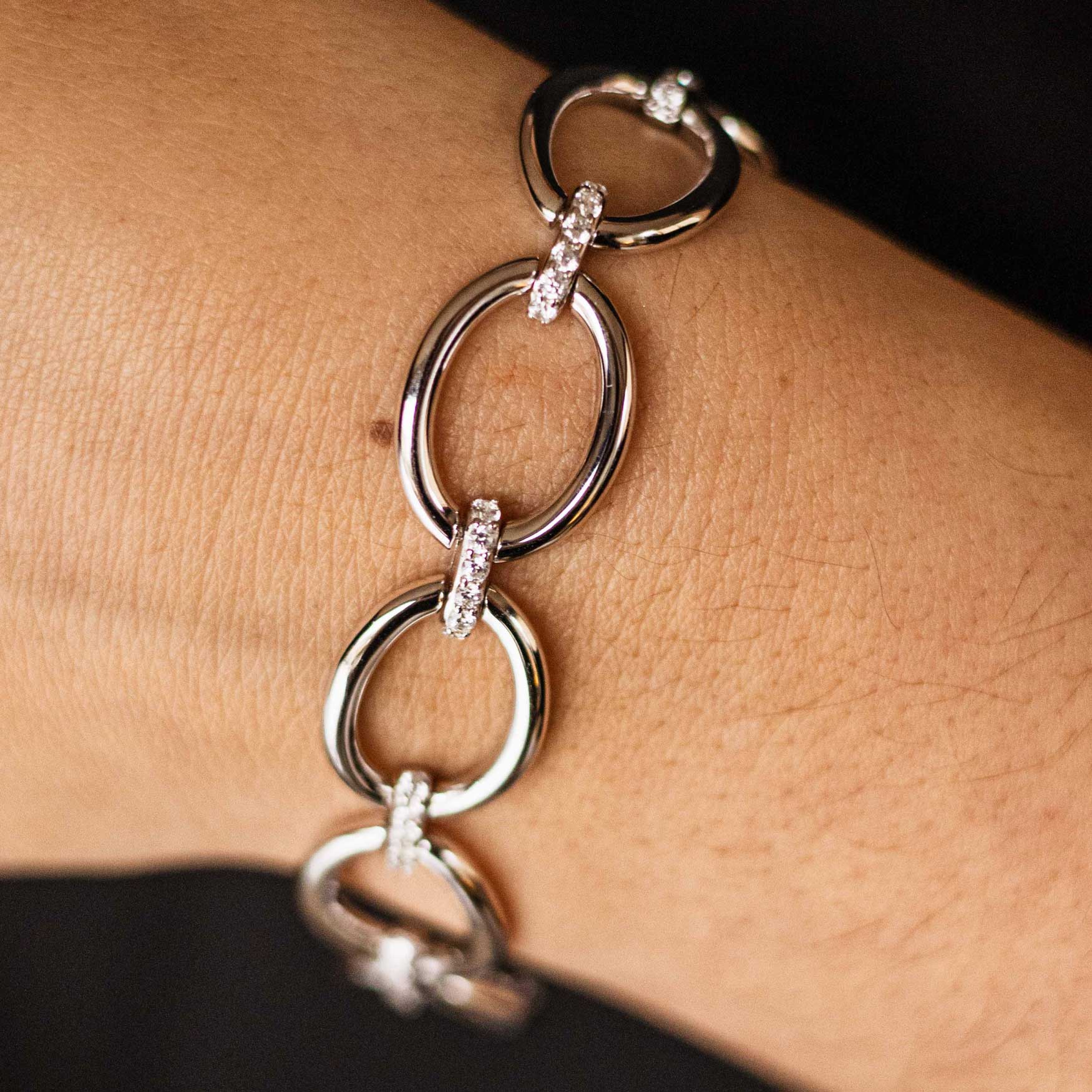 Bold Oval Link Bracelet | Sterling Silver | Gisser Jewels