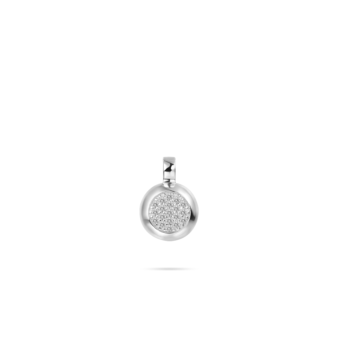 Bold Pave Pendant | Sterling Silver | Gisser Jewels