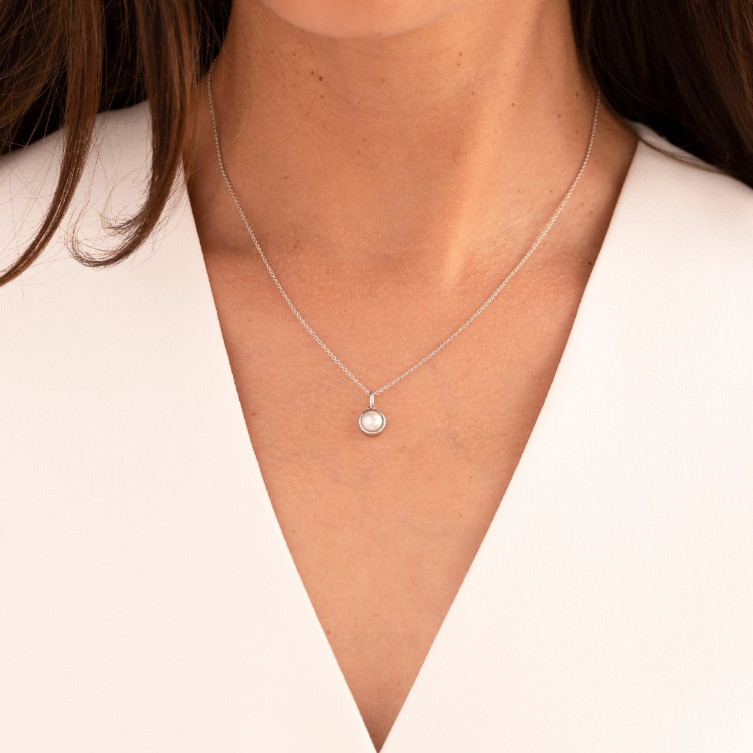 Bold Pearl Necklace | Gold Plated Silver | Gisser Jewels